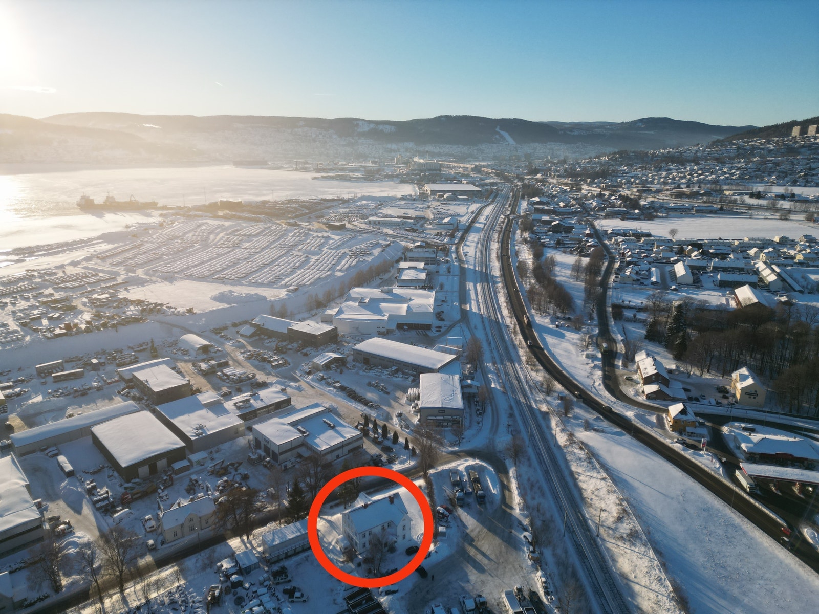 Dronebilde Galleribilde