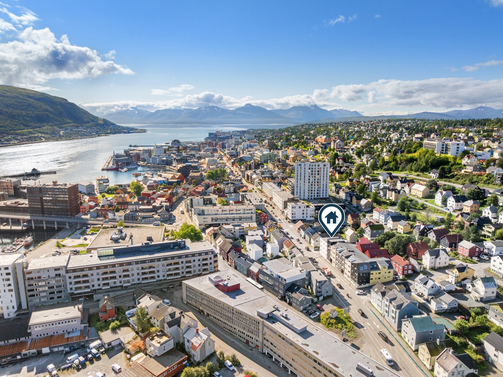 Dronefoto nærområde.
