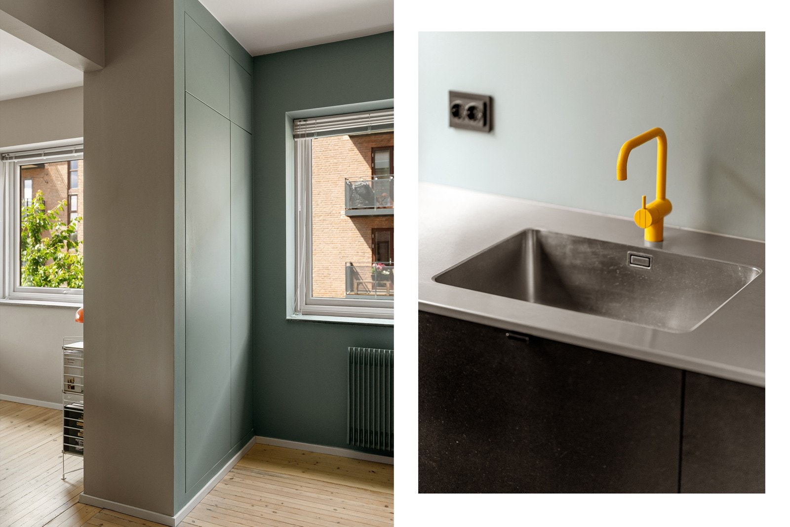 Innredningen er også utstyrt med helintegrerte hvitevarer som induksjonsplatetopp, stekeovn, oppvaskmaskin og kjøle-/fryseskap. Galleribilde