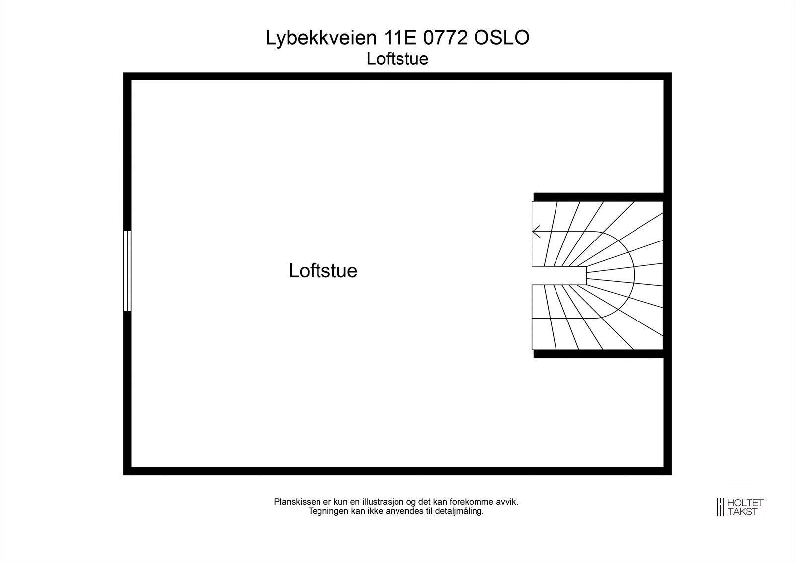 Plantegning - Loftstue Galleribilde
