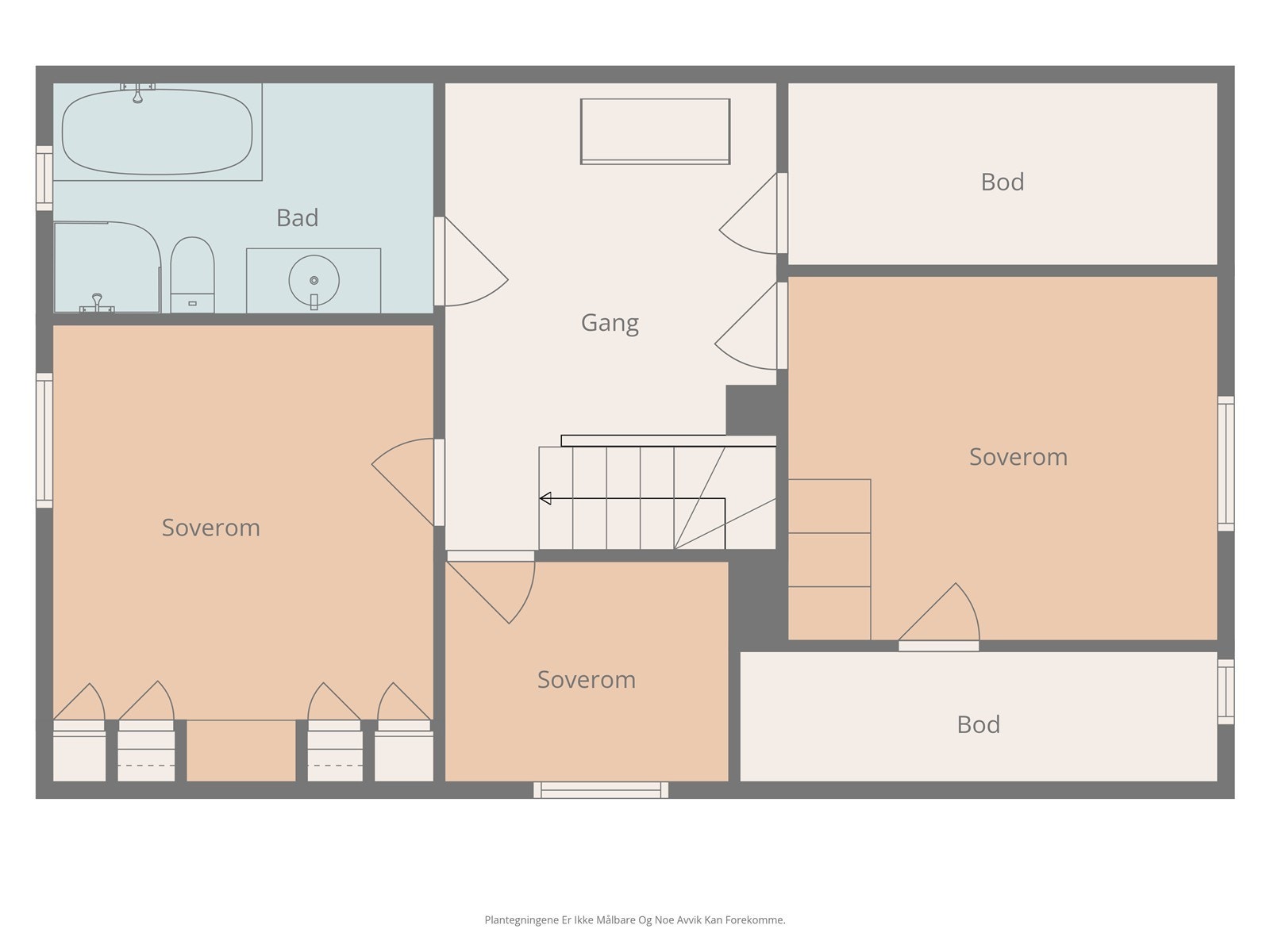 Plantegning loftsetasje... Galleribilde