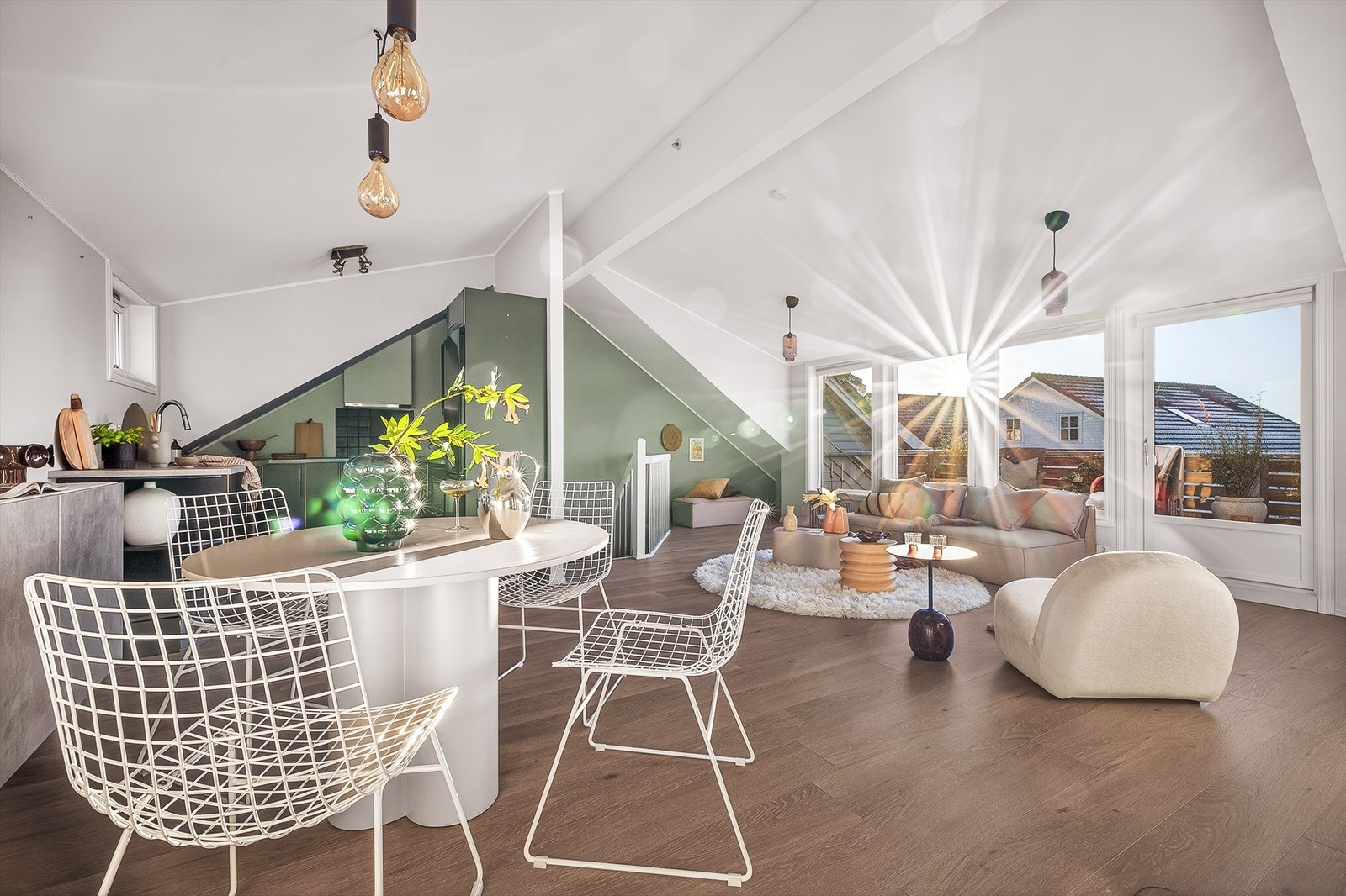 Åpen, sosial planløsning. Galleribilde