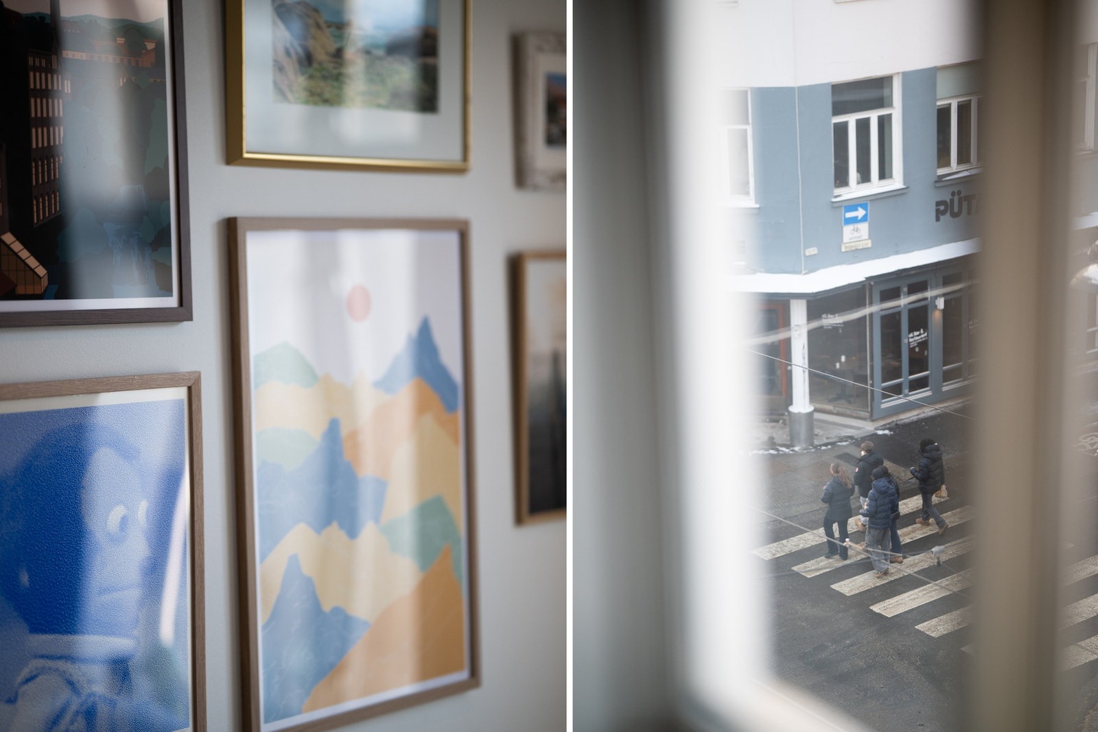 Leiligheten ligger i 4.etasje med god oversikt over det yrende bylivet på Løkka. Galleribilde