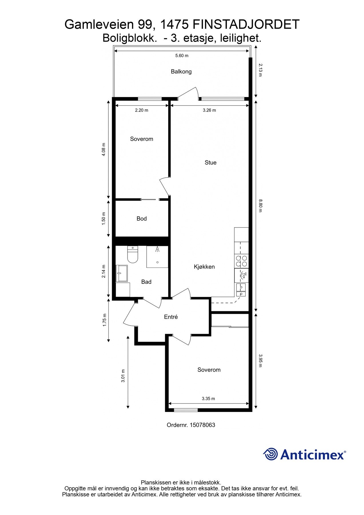 Boligen har en effektiv og gjennomgående planløsning Galleribilde