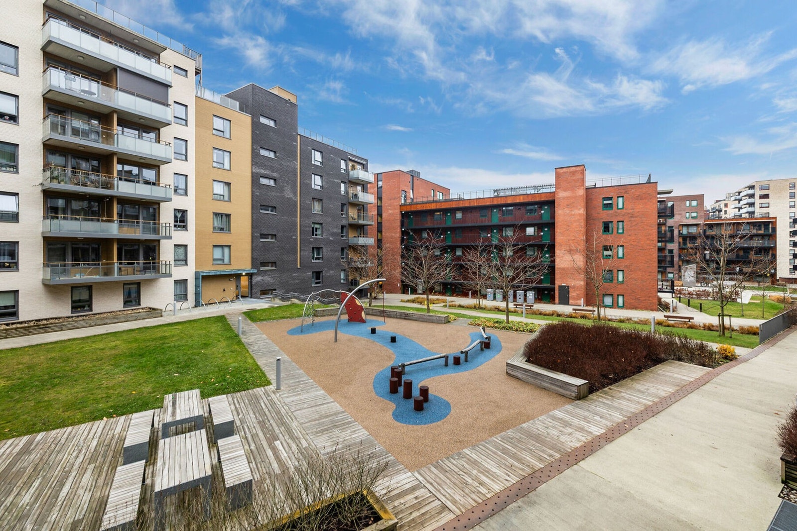 Pent opparbeidet grøntområder Galleribilde