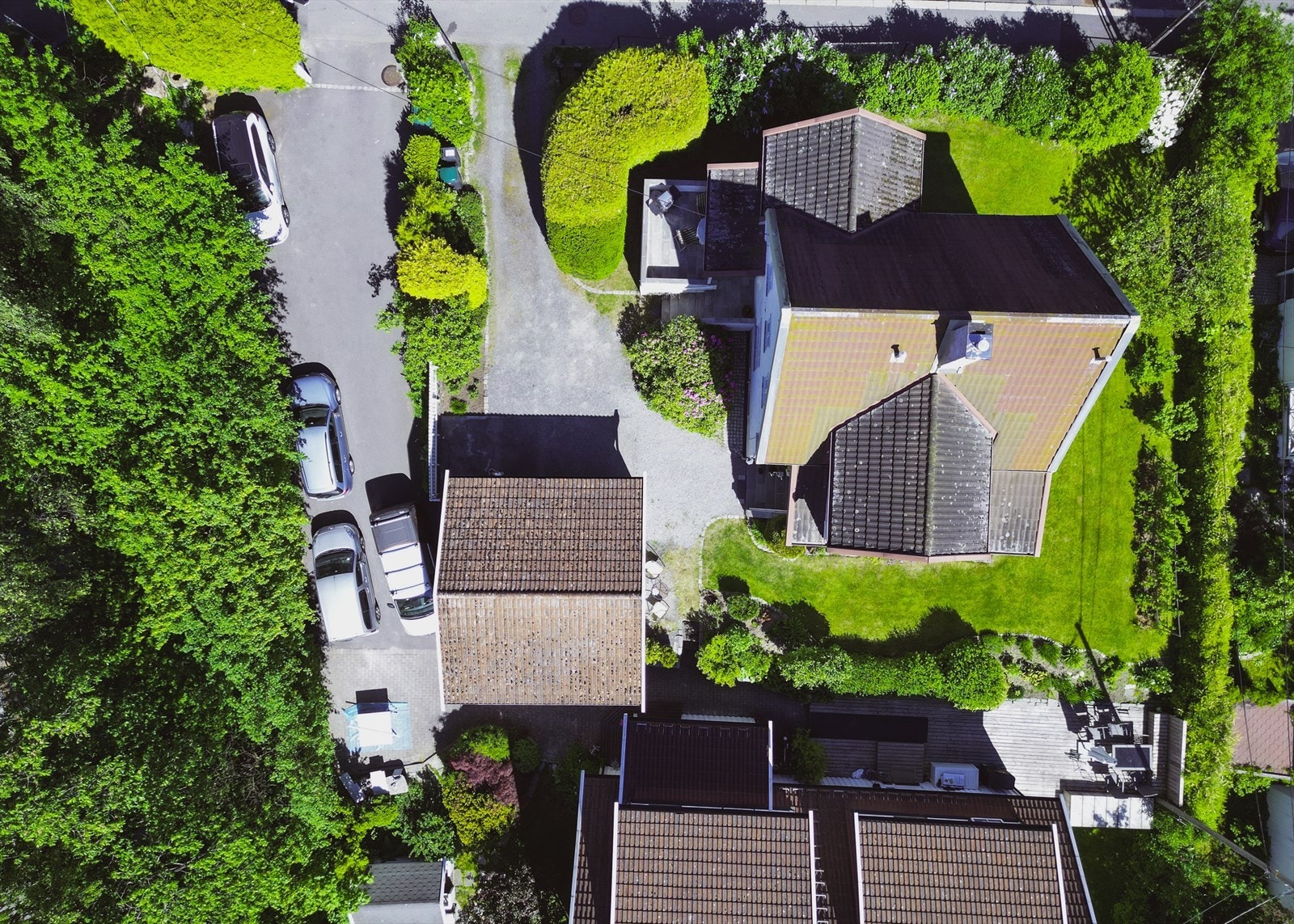 Oversiktsbilde over eiendommen. Galleribilde