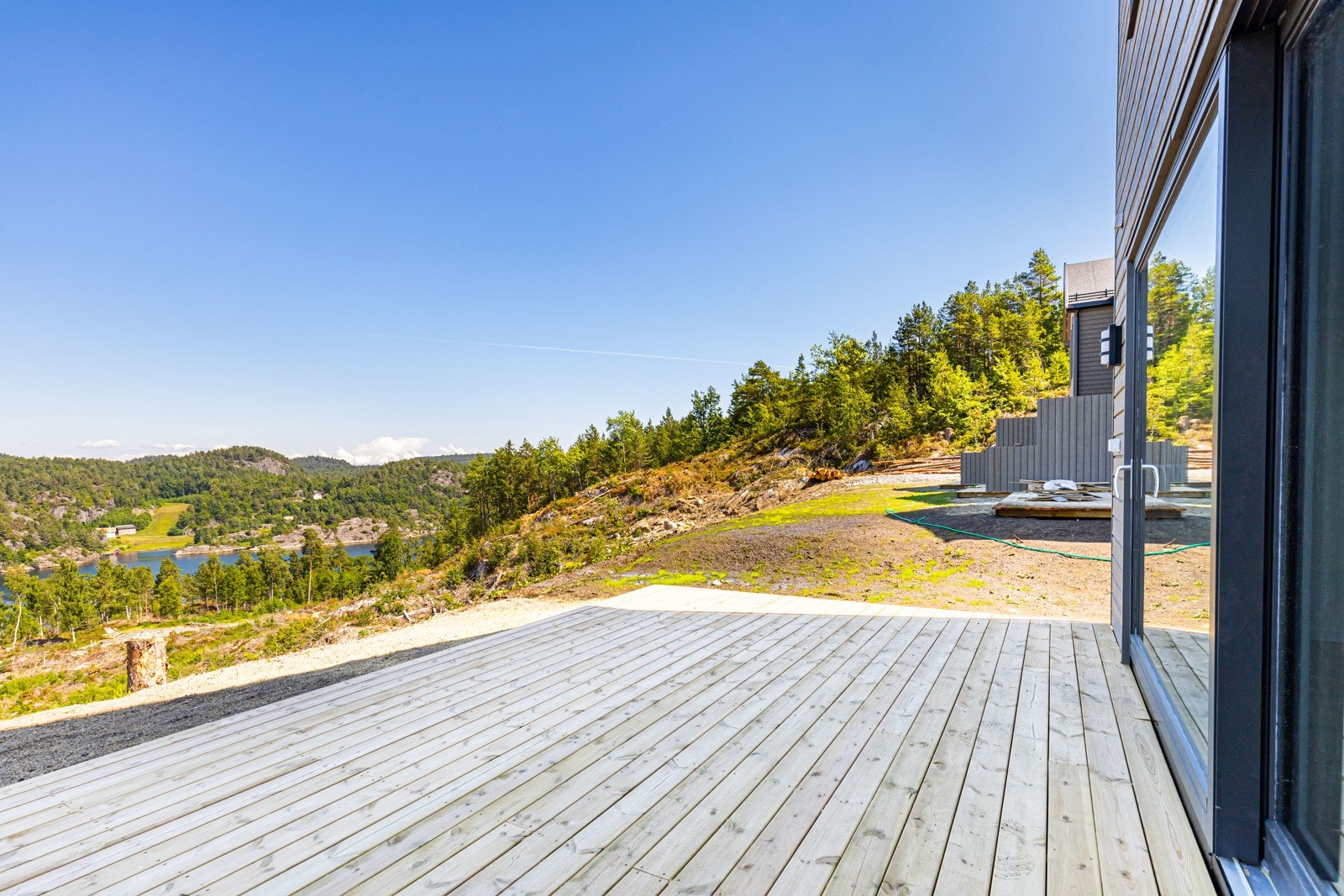 Det er gode solforhold på terrassen. Galleribilde