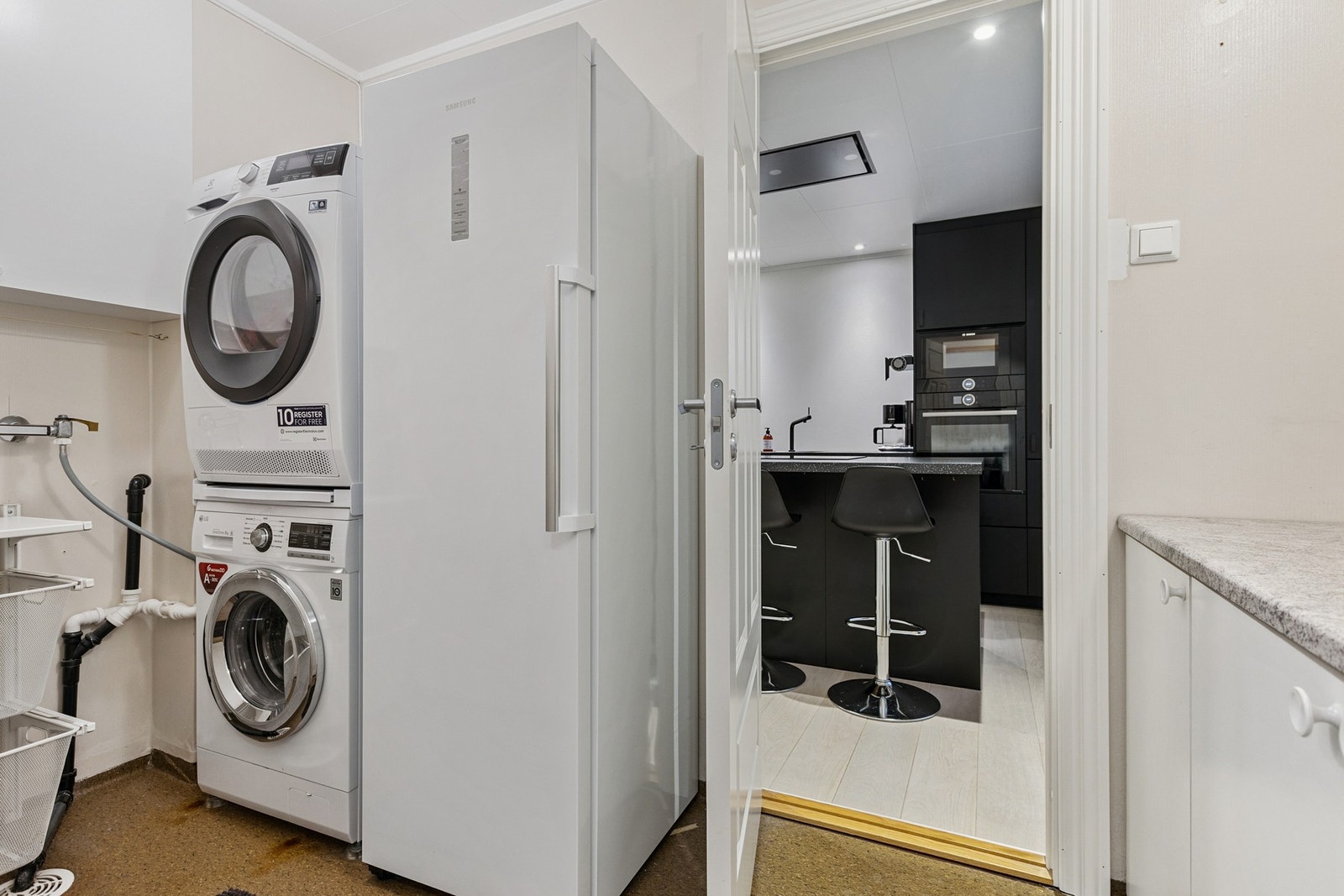 Praktisk løsning innenfor kjøkken. Galleribilde