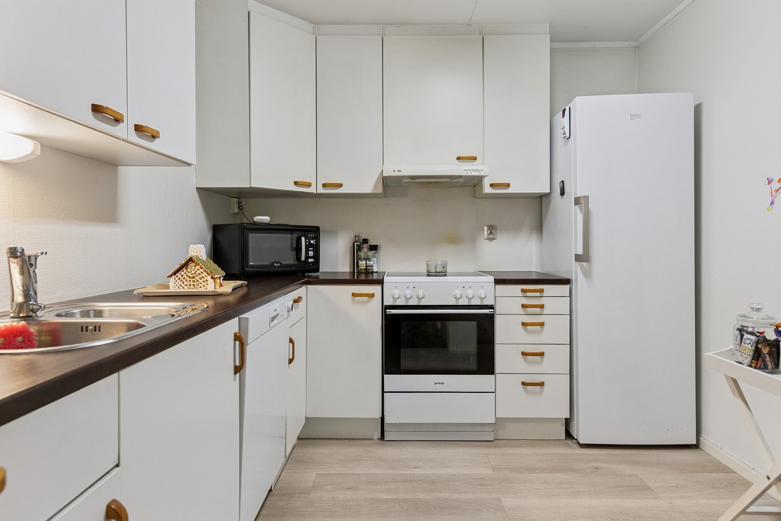 Kjøkken i utleiedelen. Galleribilde