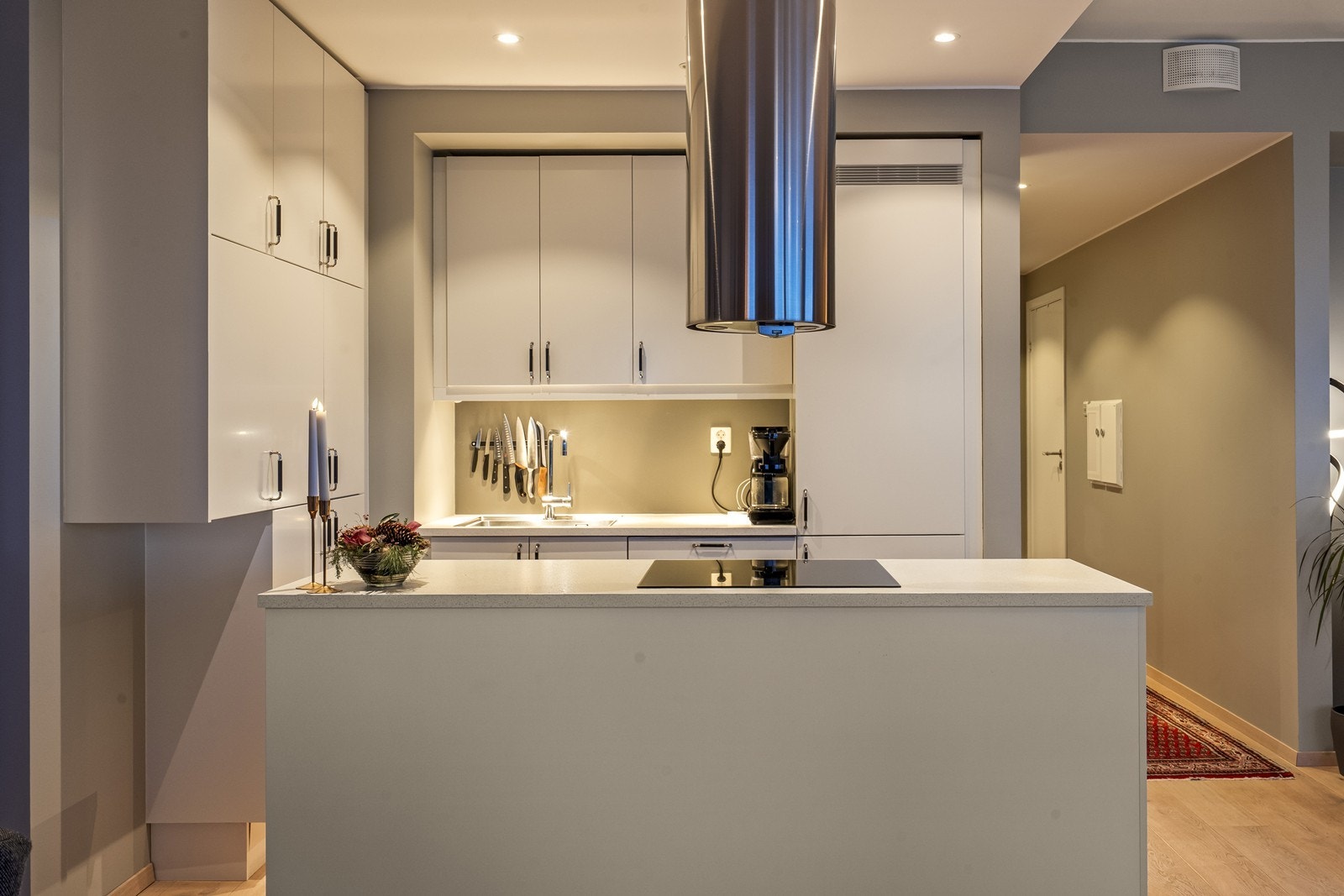 Kjøkkenet har også integrert oppvaskmaskin og et nytt kjøl-/fryseskap fra 2025. Galleribilde