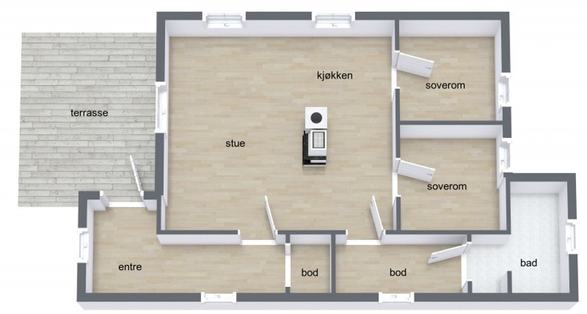 Plantegning Galleribilde