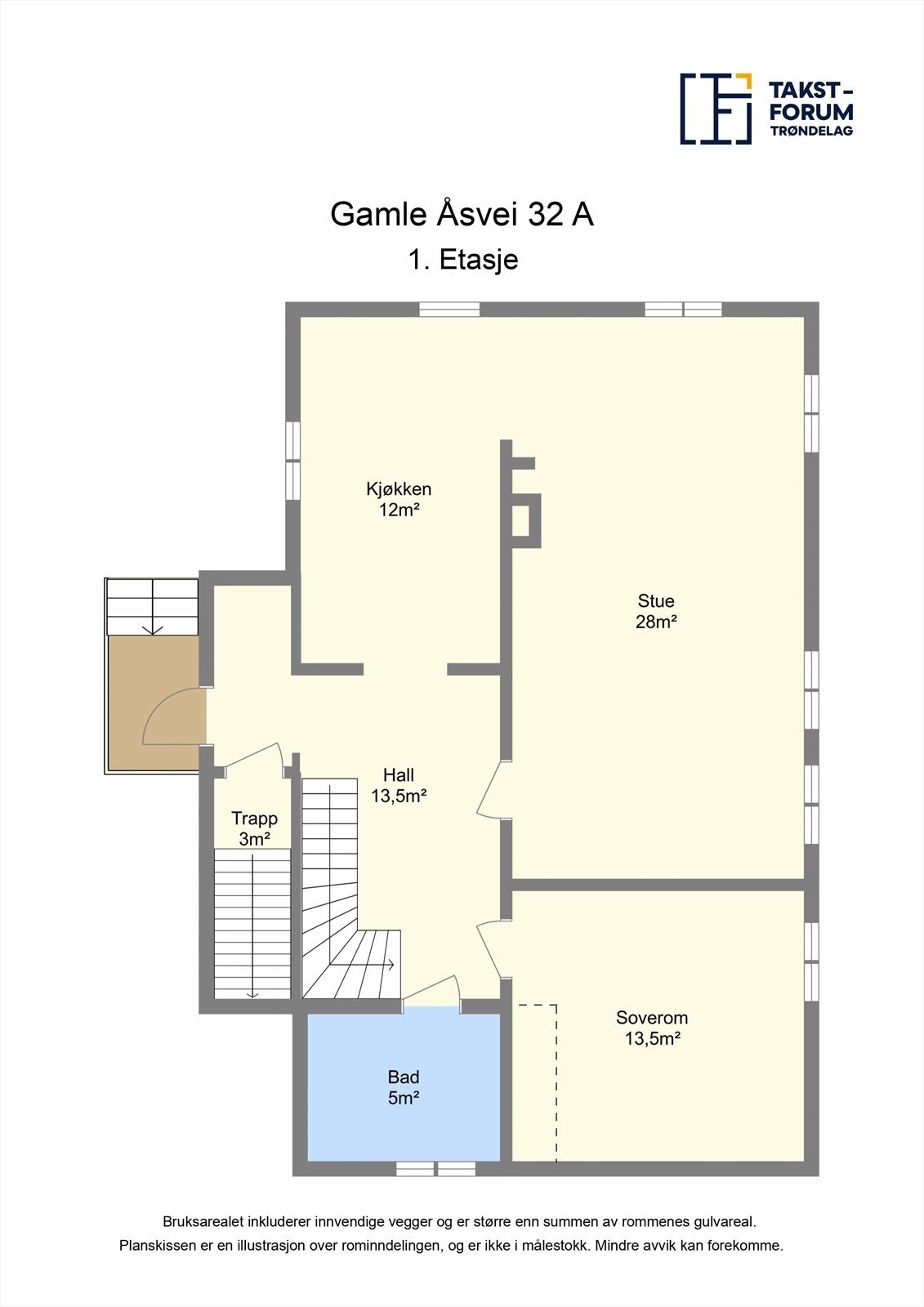 Planskisse - 1. etasje. Galleribilde