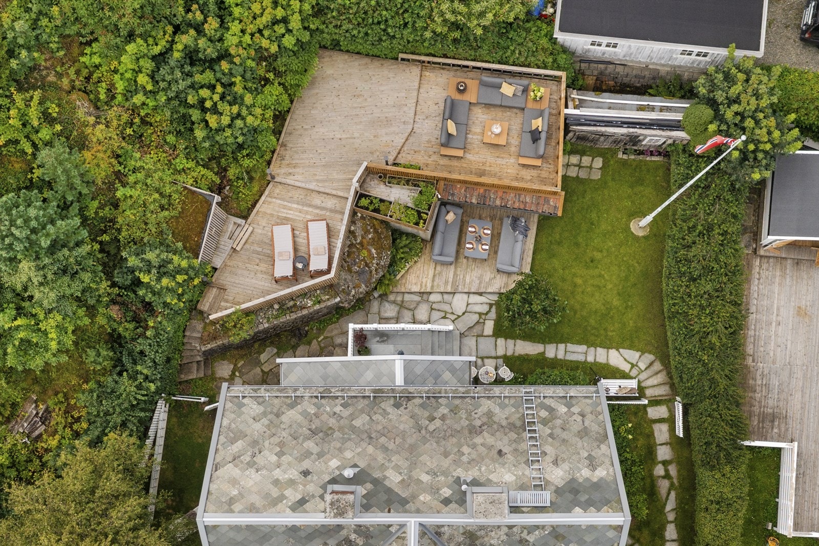 Oversiktsbilde av eiendommen. Galleribilde