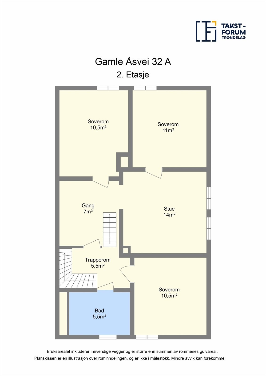 Planskisse - 2. etasje Galleribilde