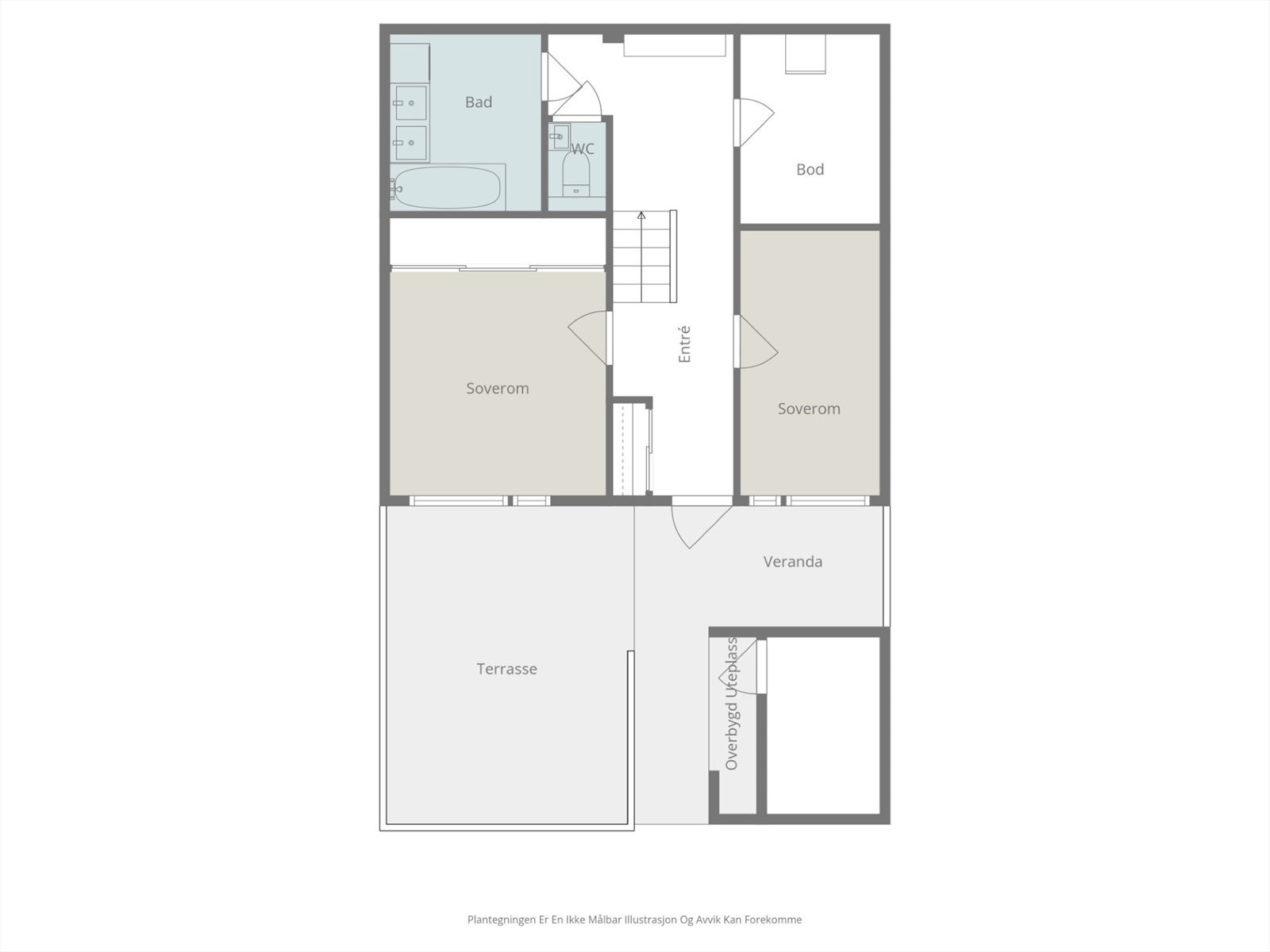 Plantegning 1. etasje Galleribilde