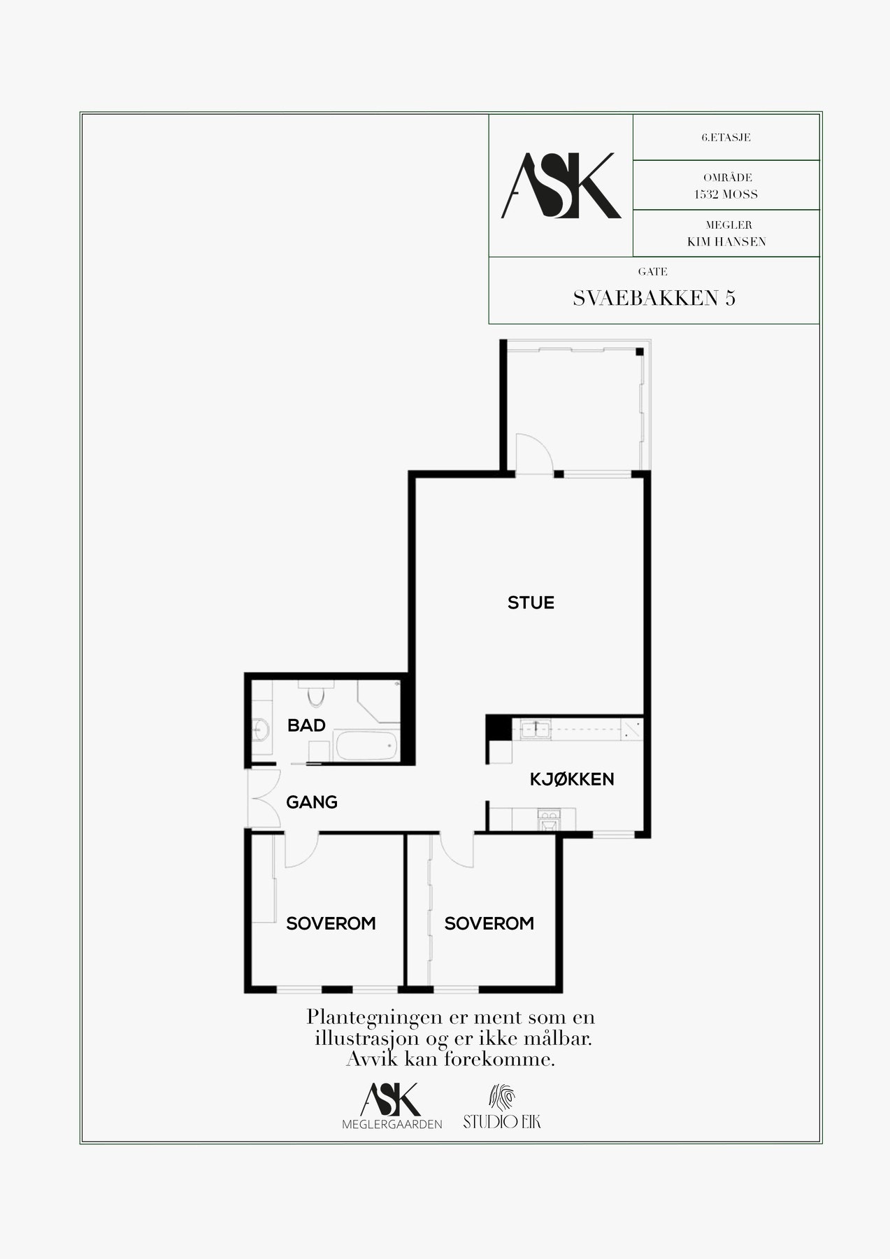 Plantegning 6.etg Galleribilde
