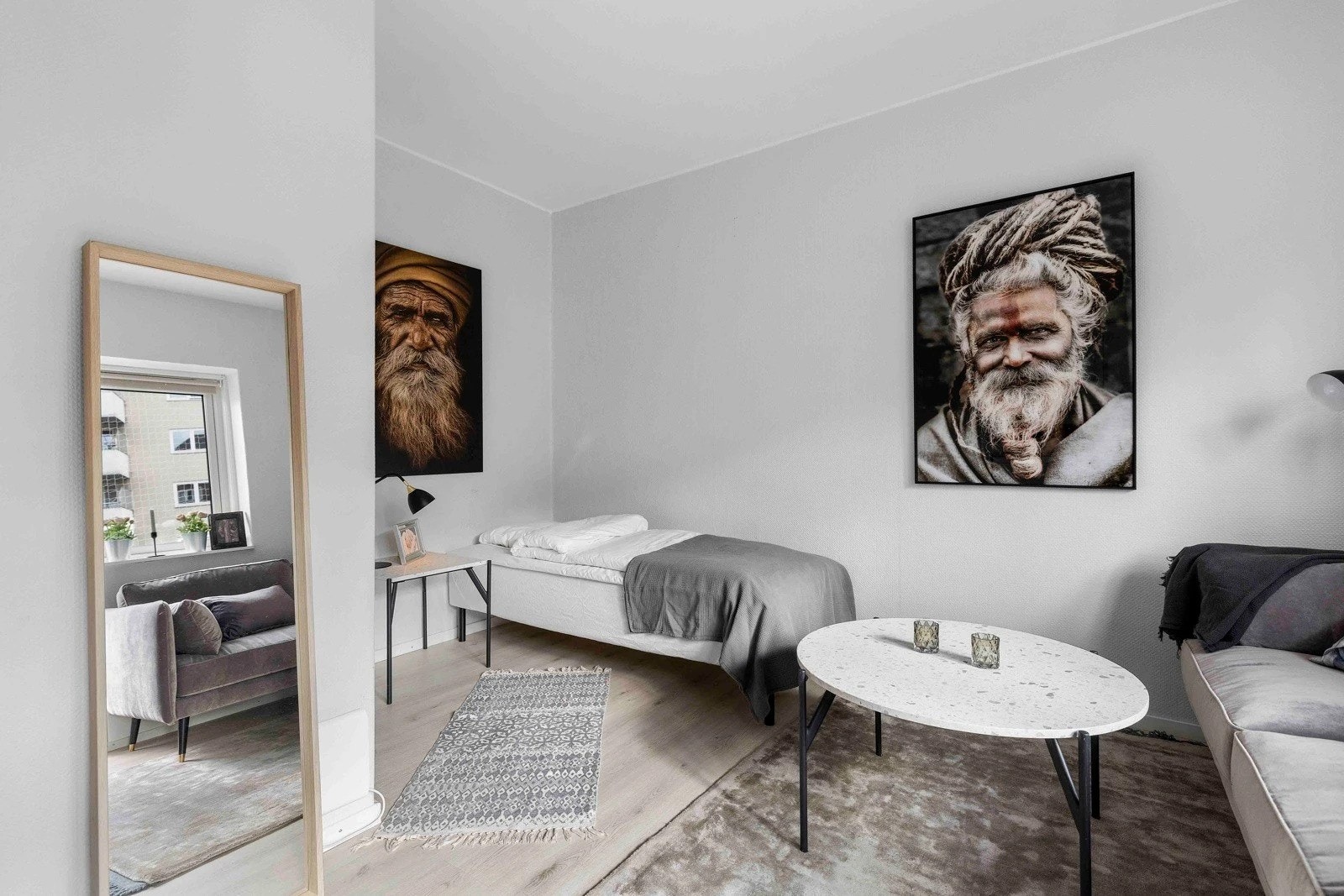 Sovealkove med plass til seng av god størrelse. Galleribilde