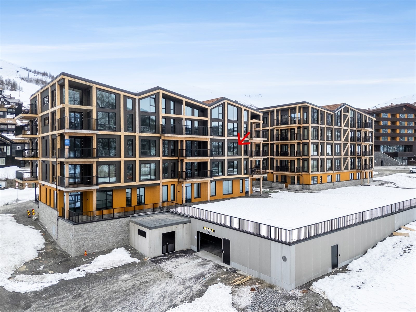 Leiligheten ligger i 3.etasje i Sendo. Galleribilde