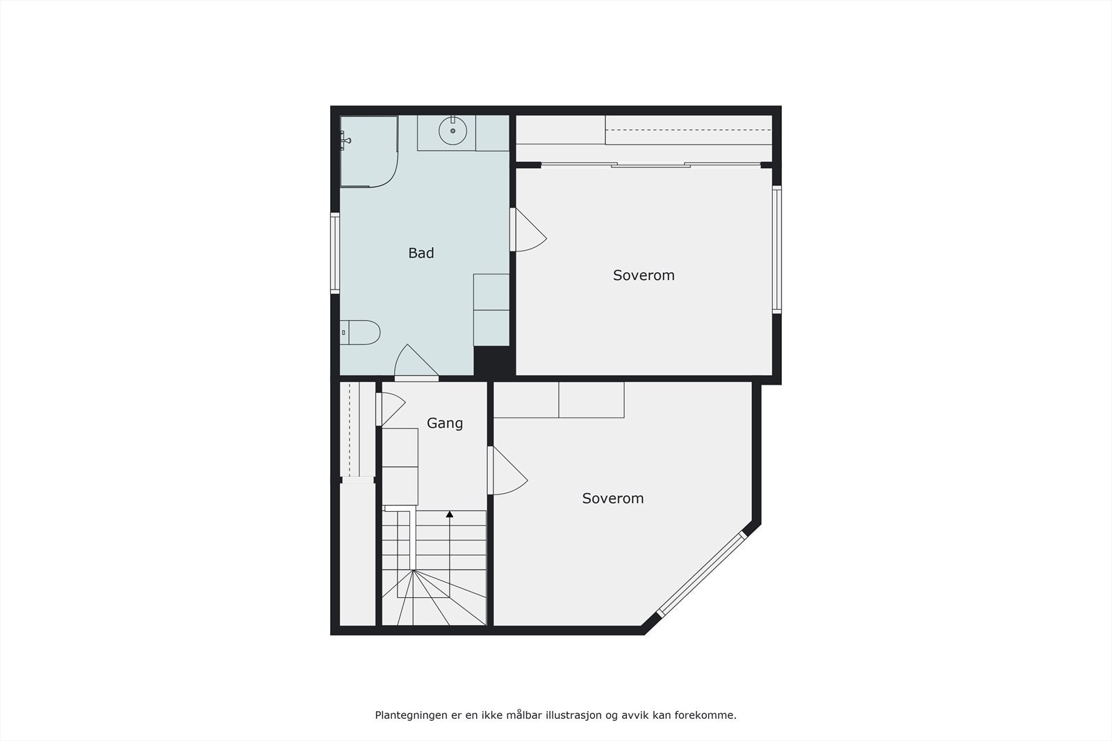 Veiledende planskisse 2. etasje. Ikke målbar Galleribilde