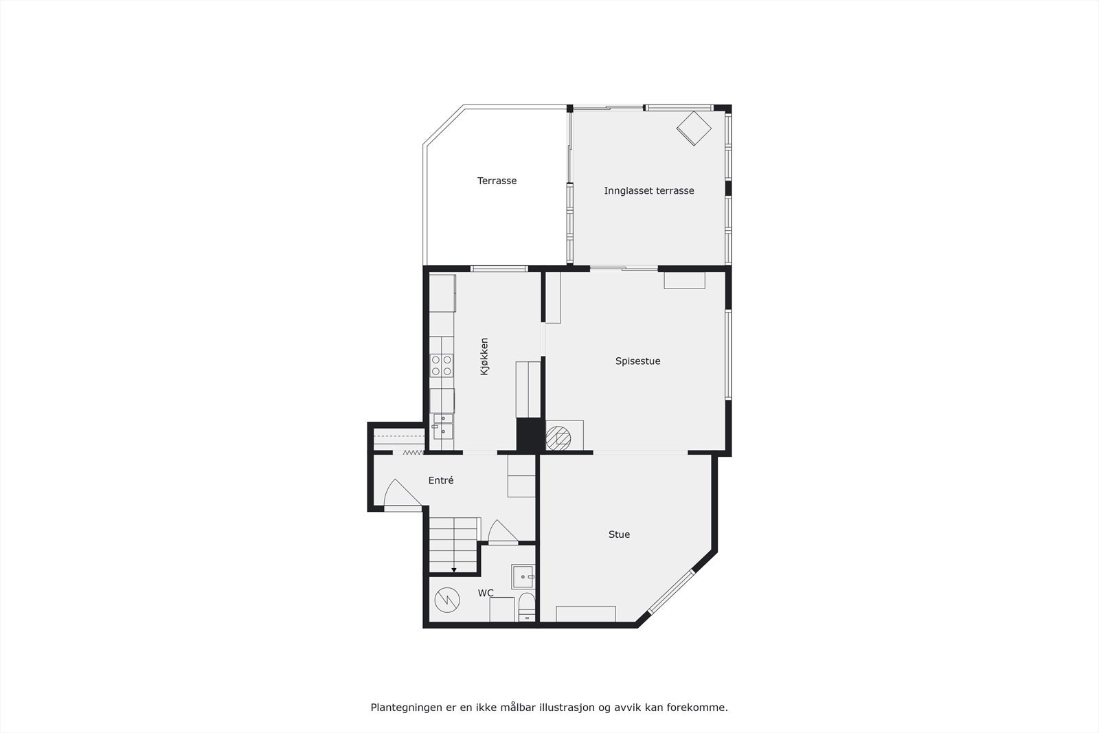 Veiledende planskisse 1. etasje. Ikke målbar Galleribilde