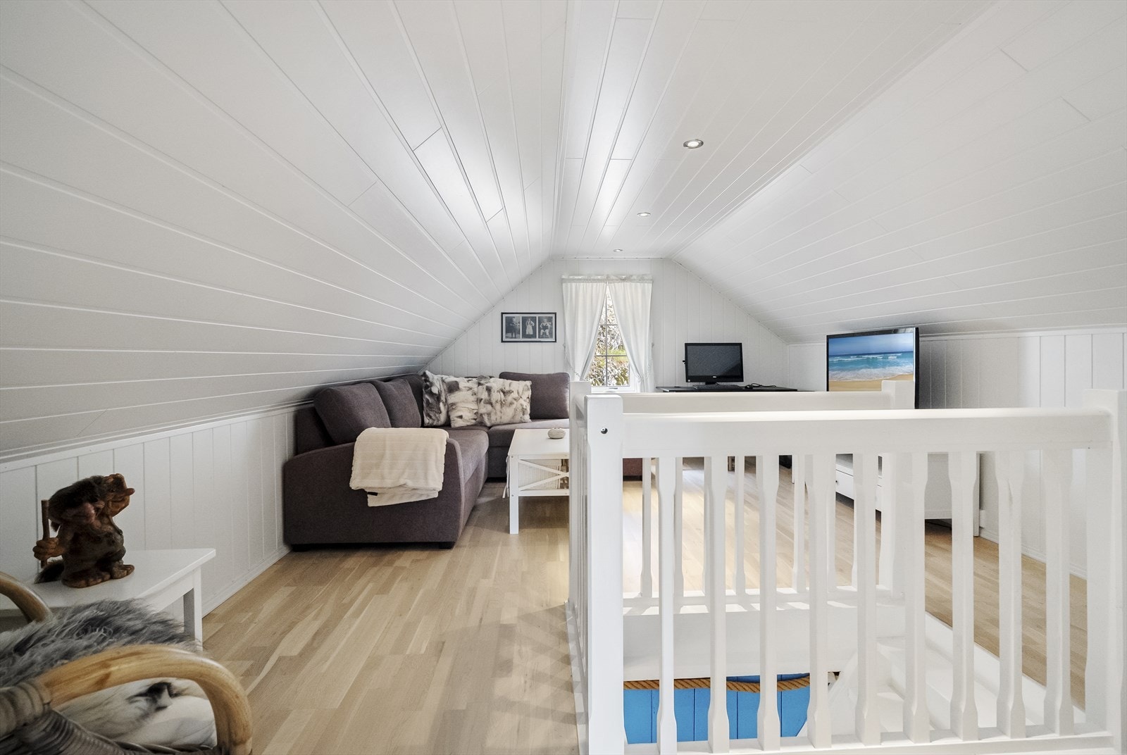 Her er det innreda som ei tv-stove Galleribilde