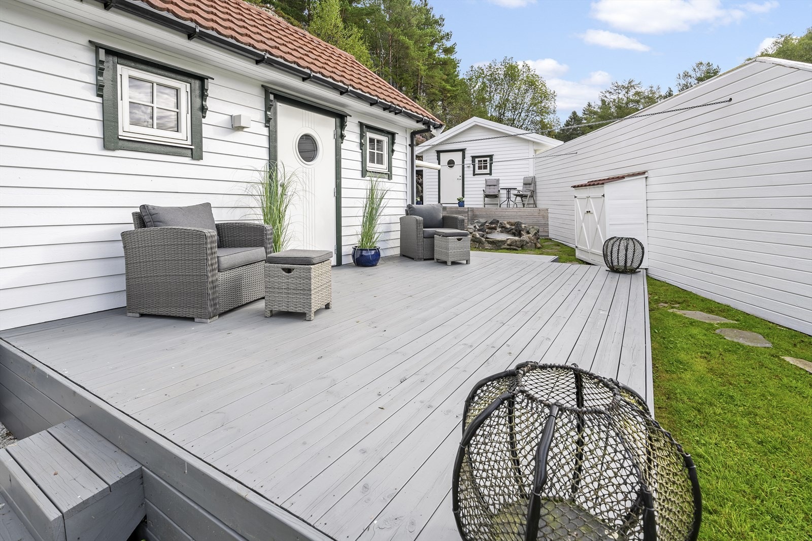 Det opparbeida fleire fine uteområder Galleribilde