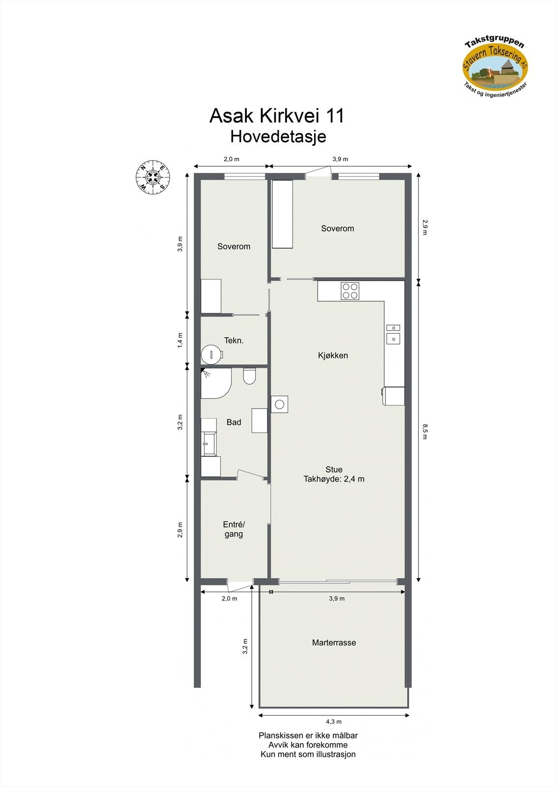 Plantegning Galleribilde