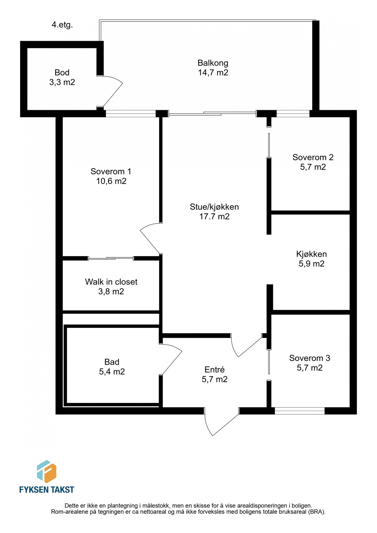 Ta en titt på planskissen og gjør deg kjent med romfordelingen! Skulle ikke oppsatt visningstidspunkt passe? Ta kontakt på 941 60 434, så finner vi en løsning. Galleribilde