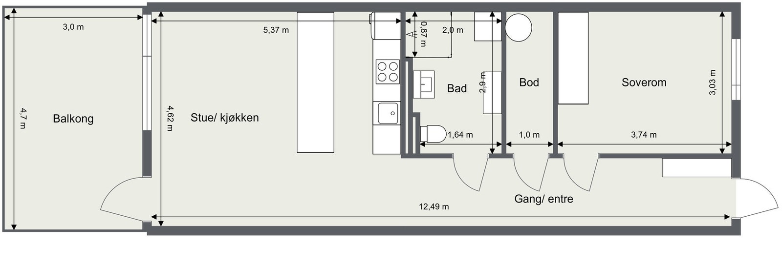 Plantegning. Galleribilde