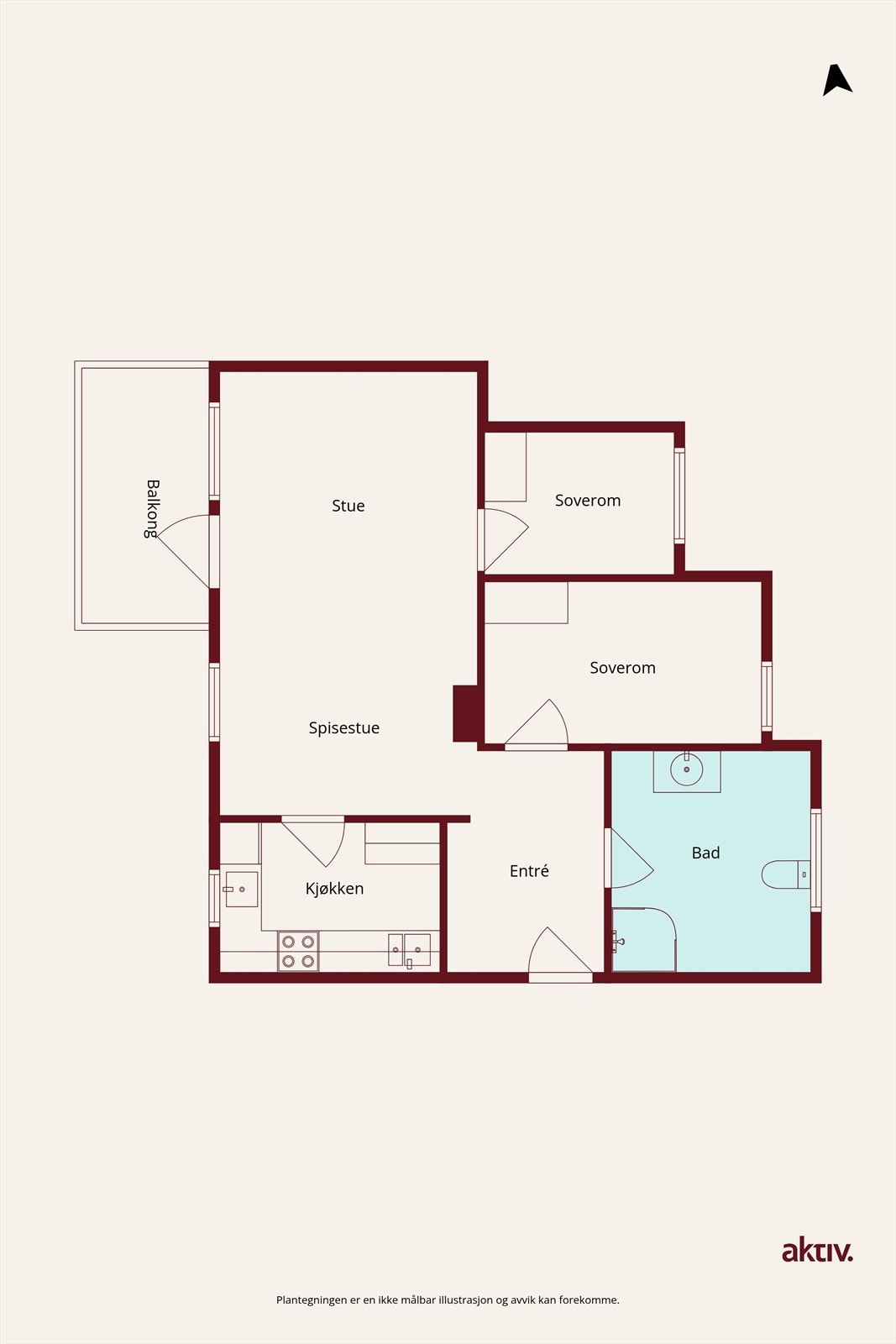 Plantegning Galleribilde