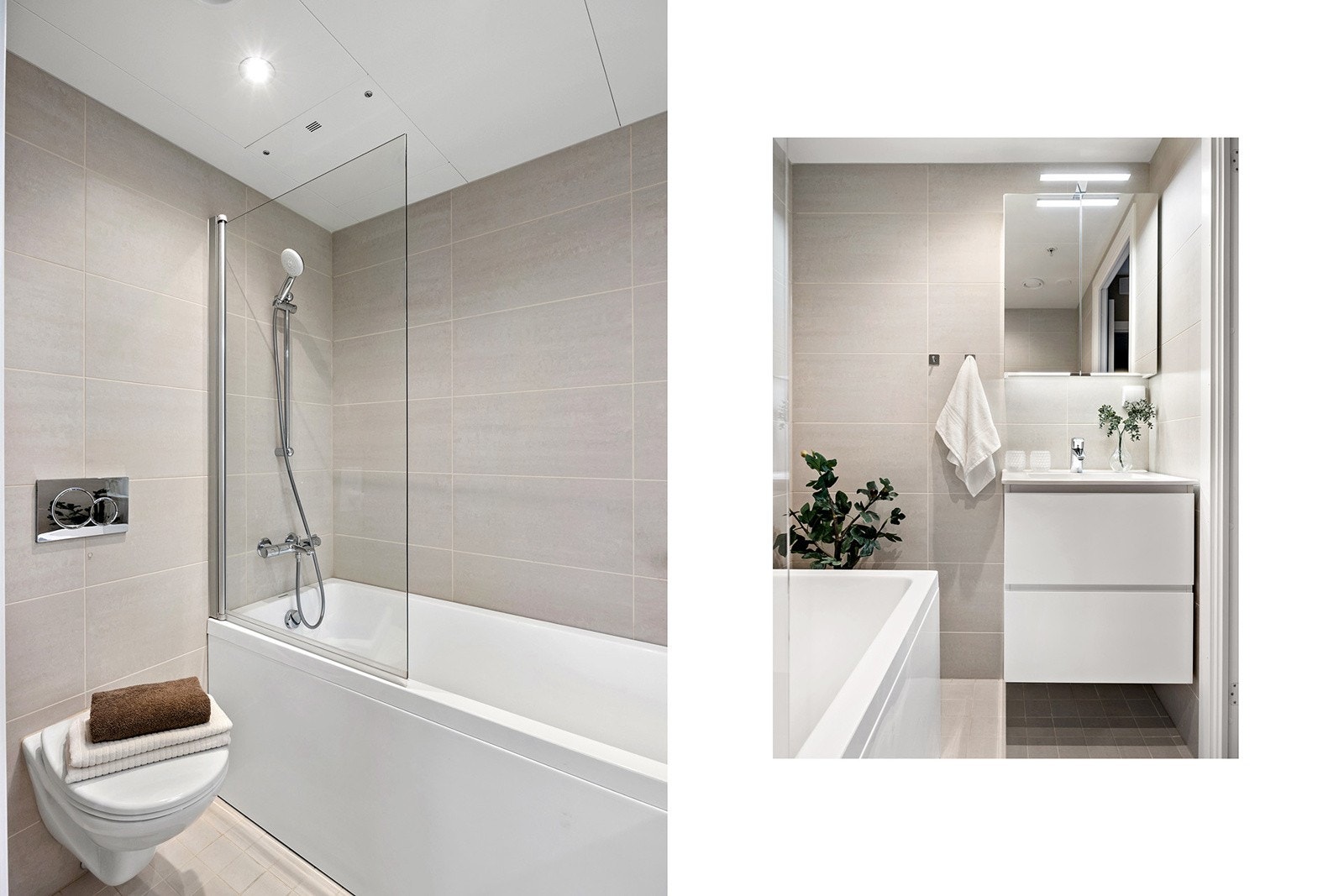 Eget praktisk bad tilknyttet hovedsoverom. Galleribilde