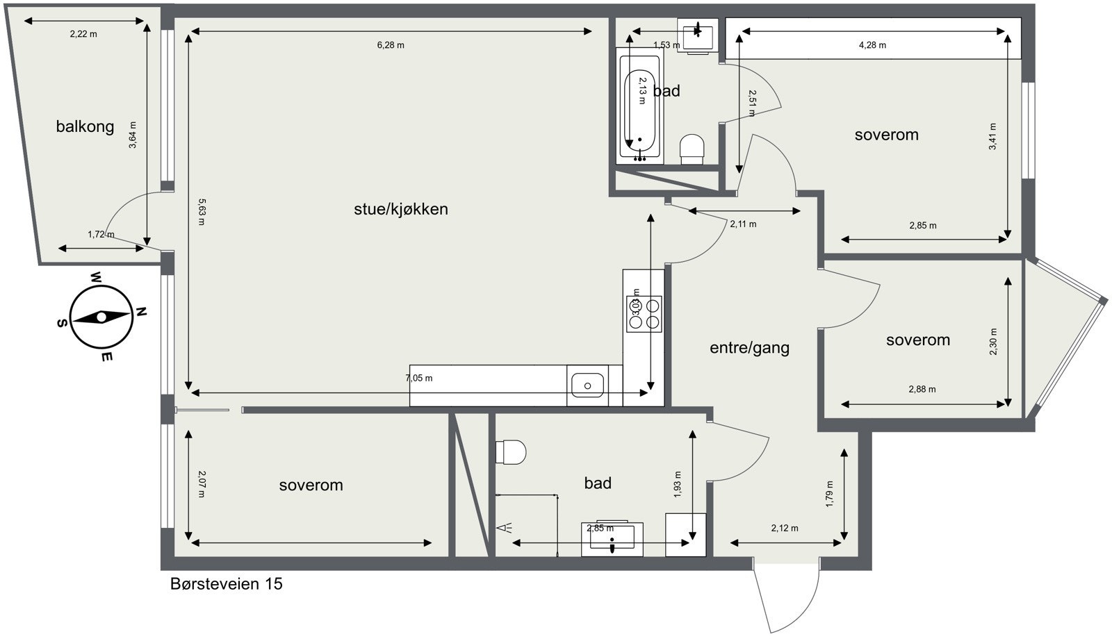 Plantegning Galleribilde