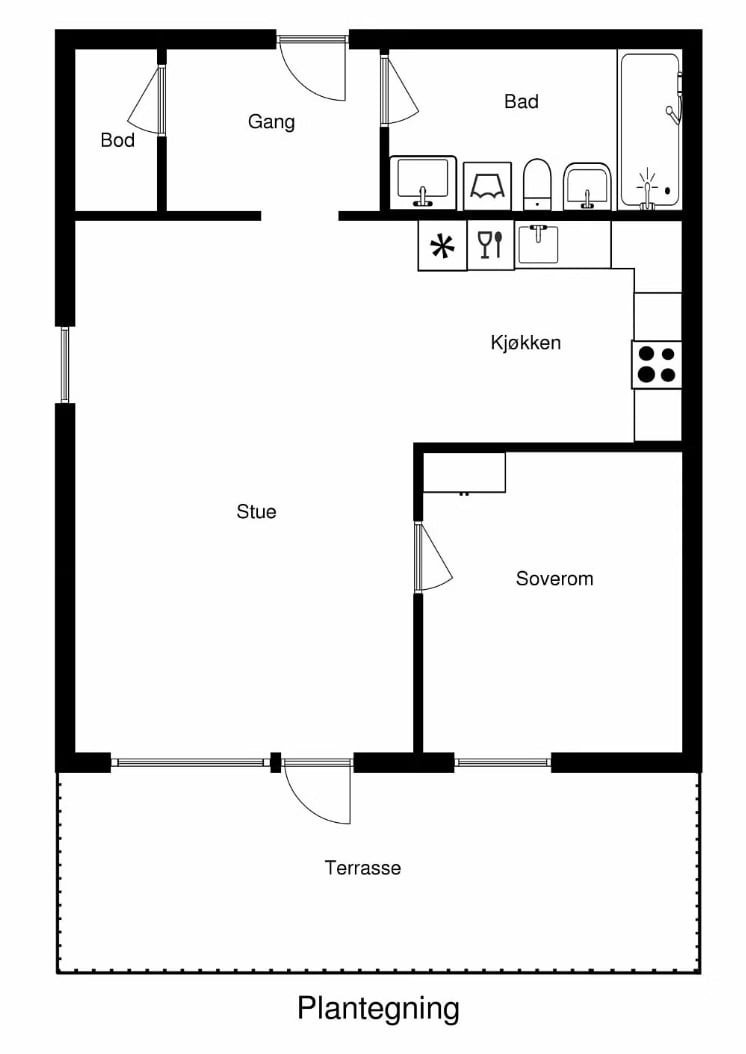 Plantegning. Galleribilde