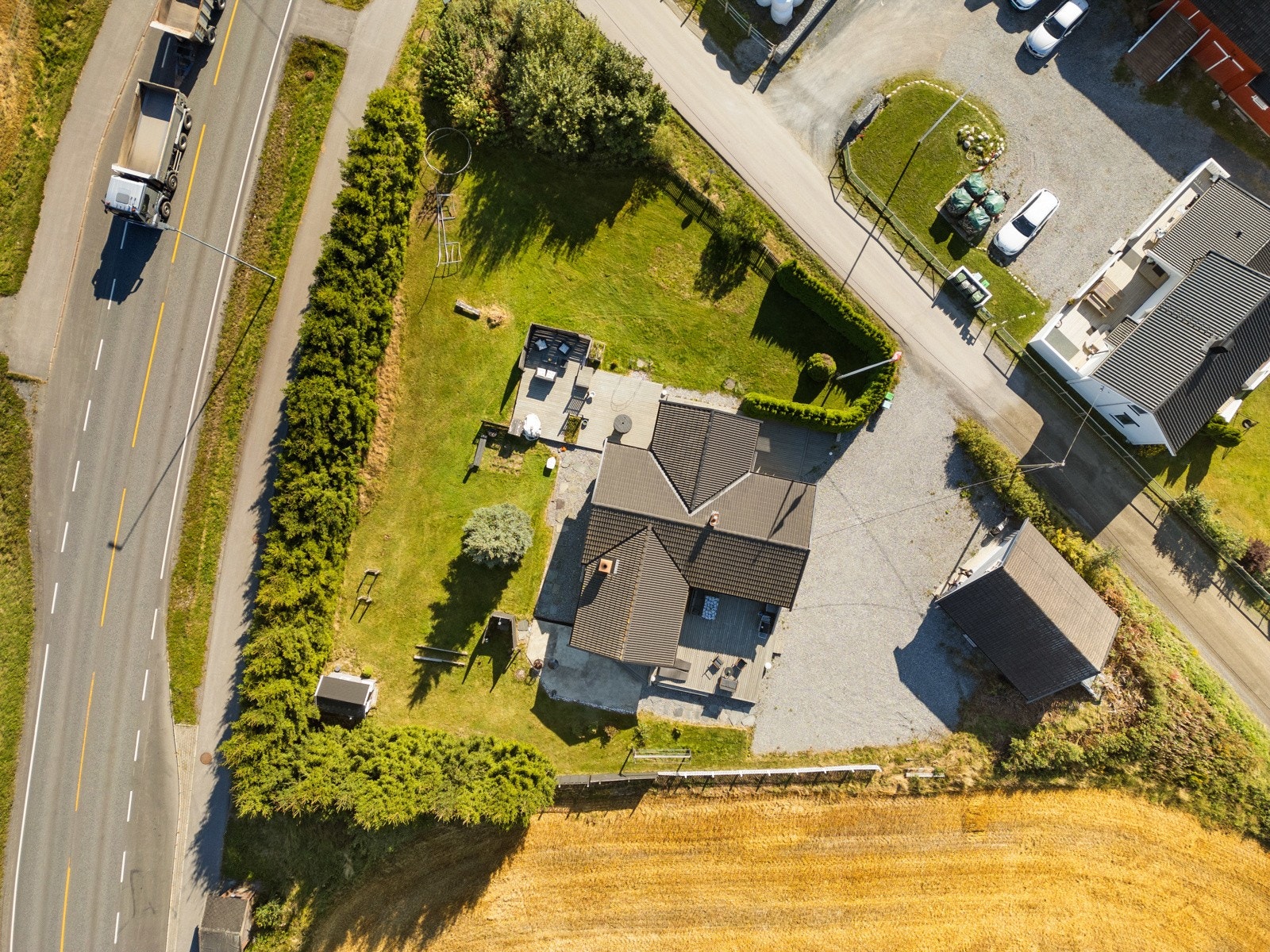 Dronebilde fra September 2025. Galleribilde