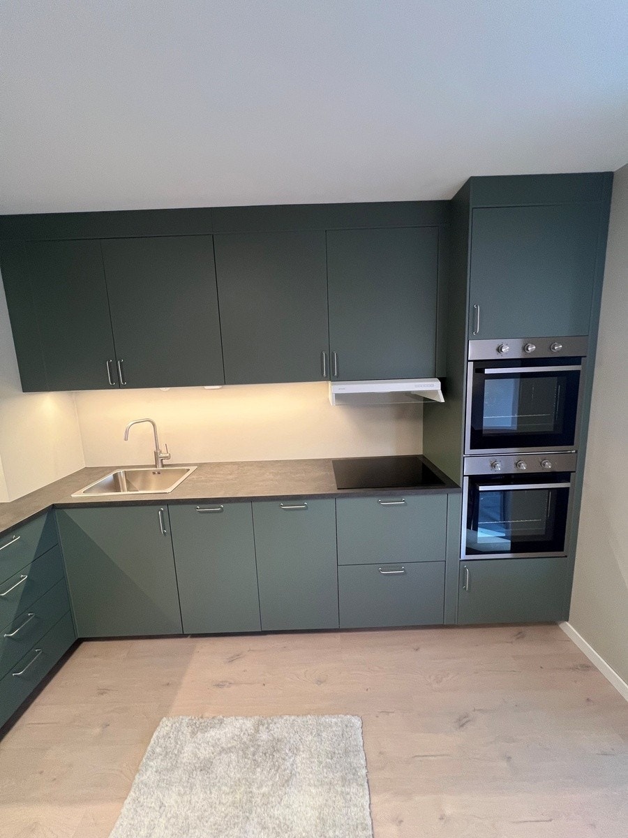 Kjøkken med 2 komfyrer og 2 oppvaskmaskiner Galleribilde