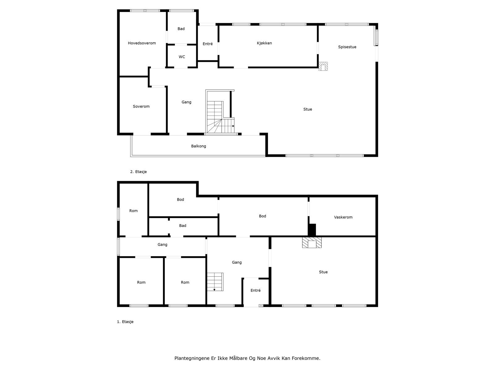 Plantegning - Begge plan Galleribilde