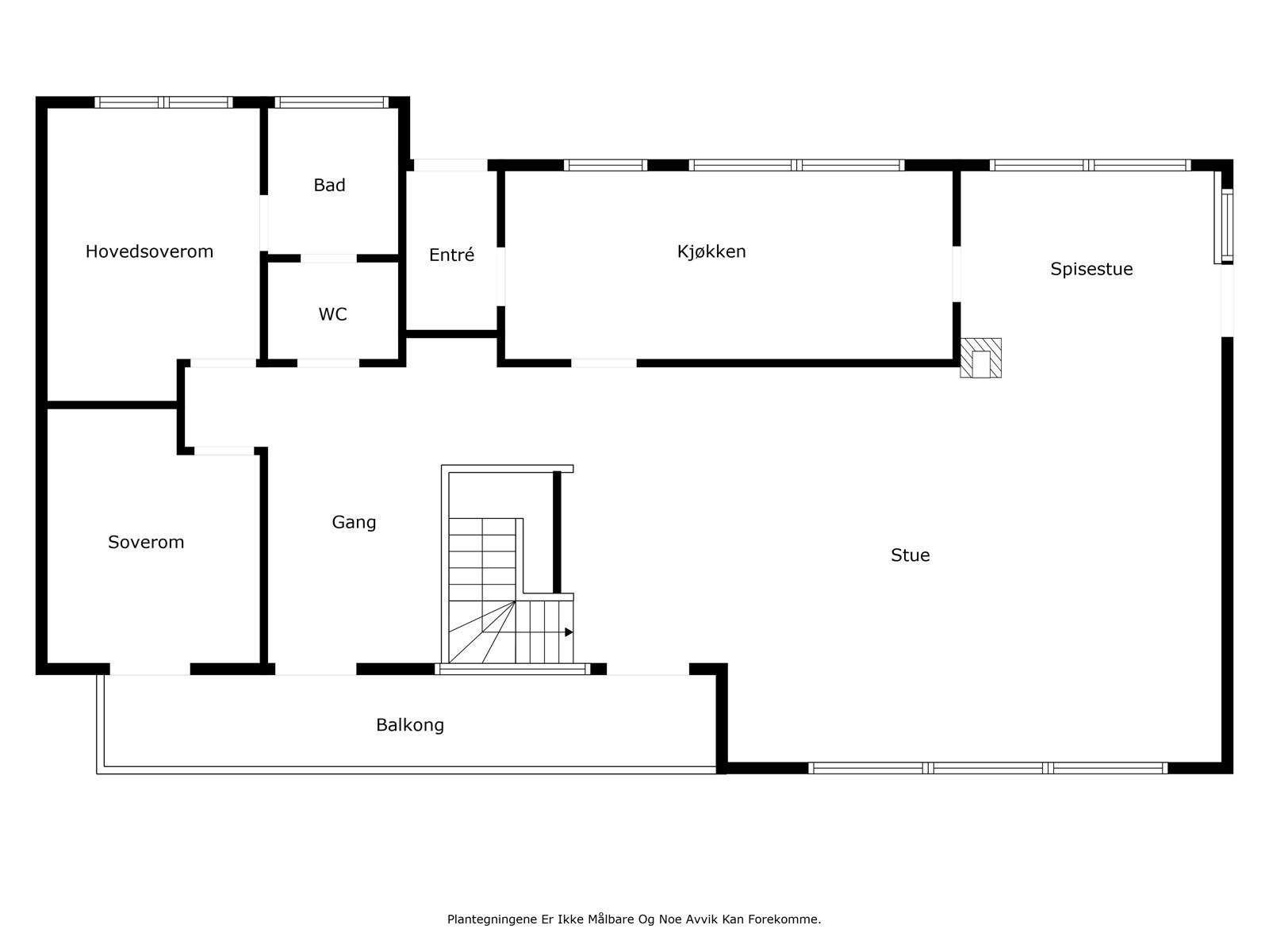 Plantegning - 1.etasje Galleribilde