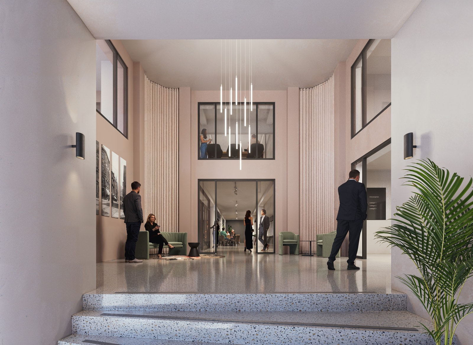 Vestibylen med sosial sone Galleribilde