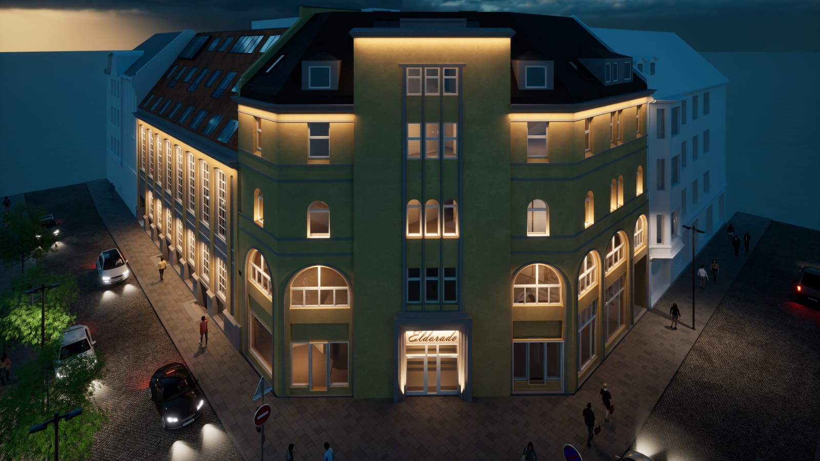 Mulig kveldsbelysning Galleribilde