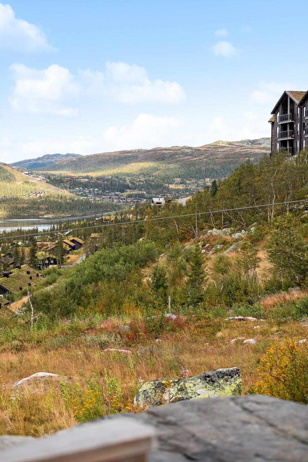 Hytta ligger helt inntil alpinbakken på Gaustablikk - her får du ekte ski-in/ski-out. Fra døren er det bare noen få meter til preppede løyper, slik at du kan spenne på deg skiene og starte dagen rett i bakken. Galleribilde
