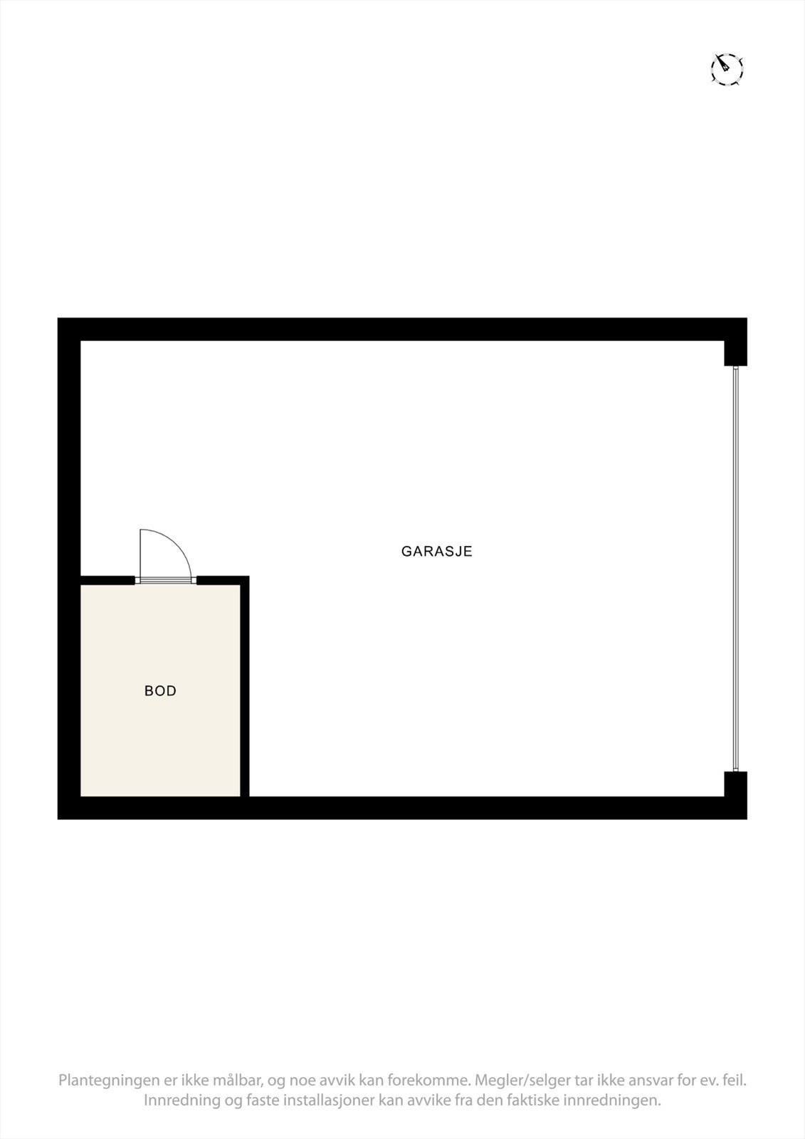 Plantegning garasje Galleribilde