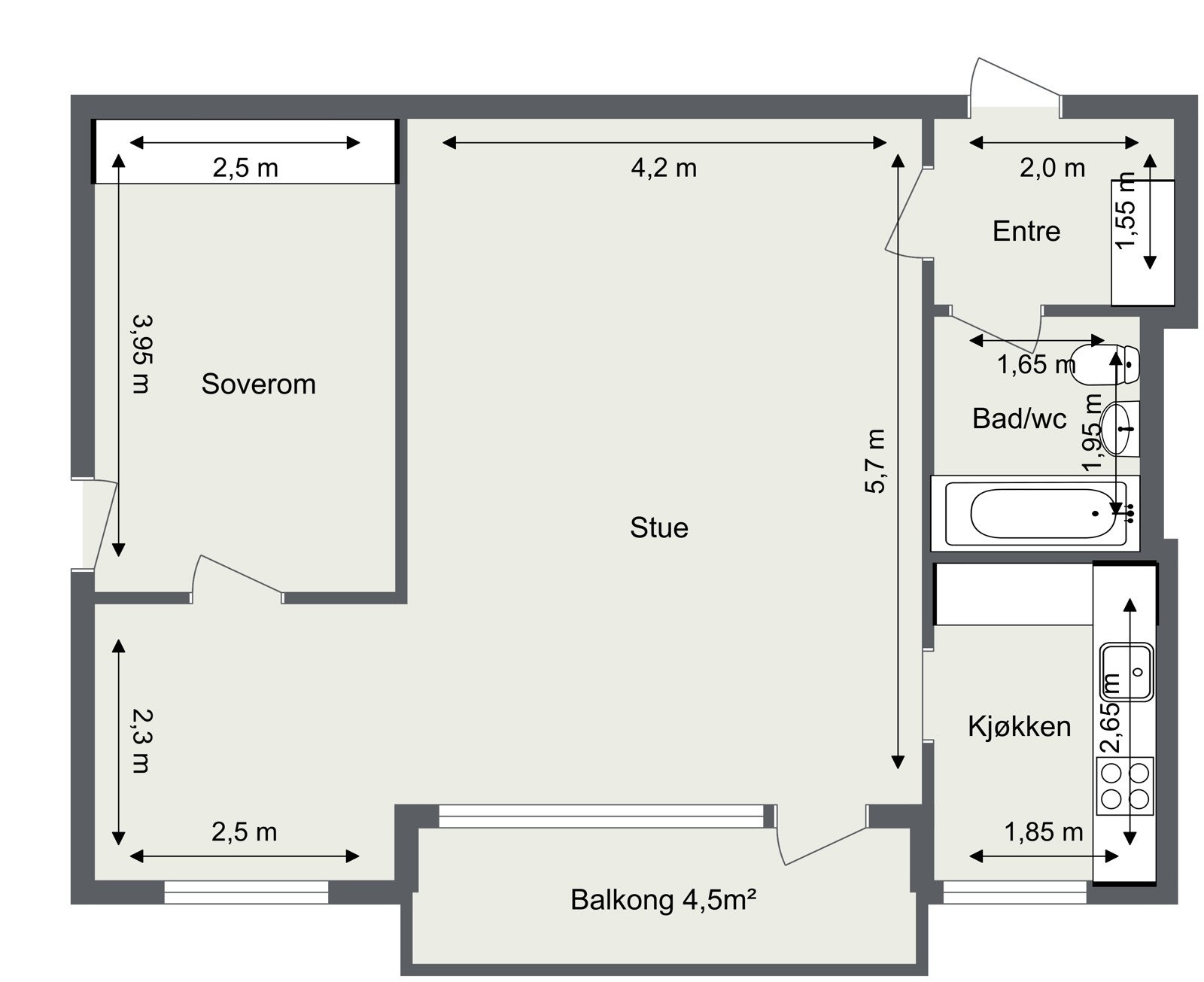 Plantegning. Galleribilde