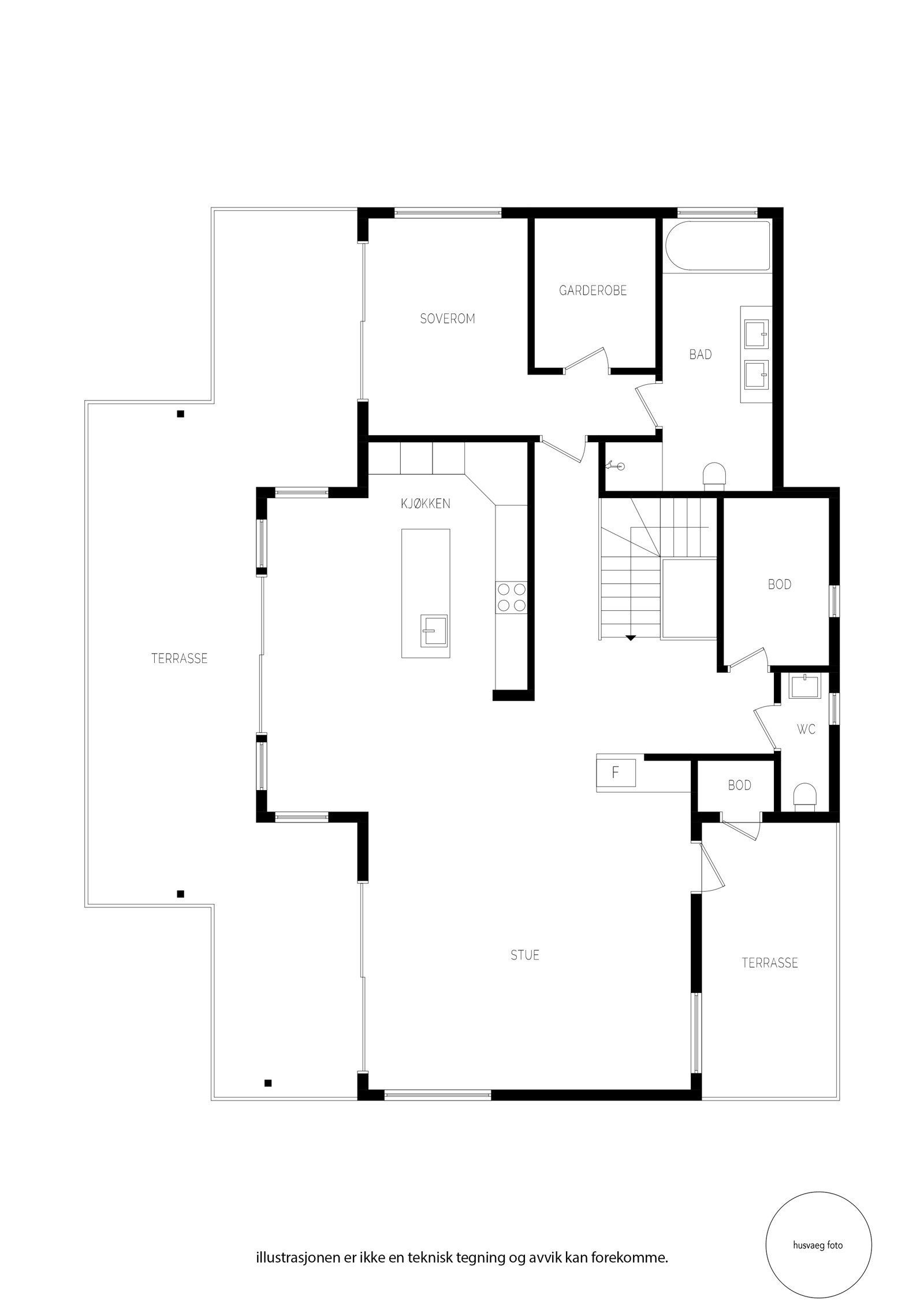 Plantegning 2.etasje. Galleribilde