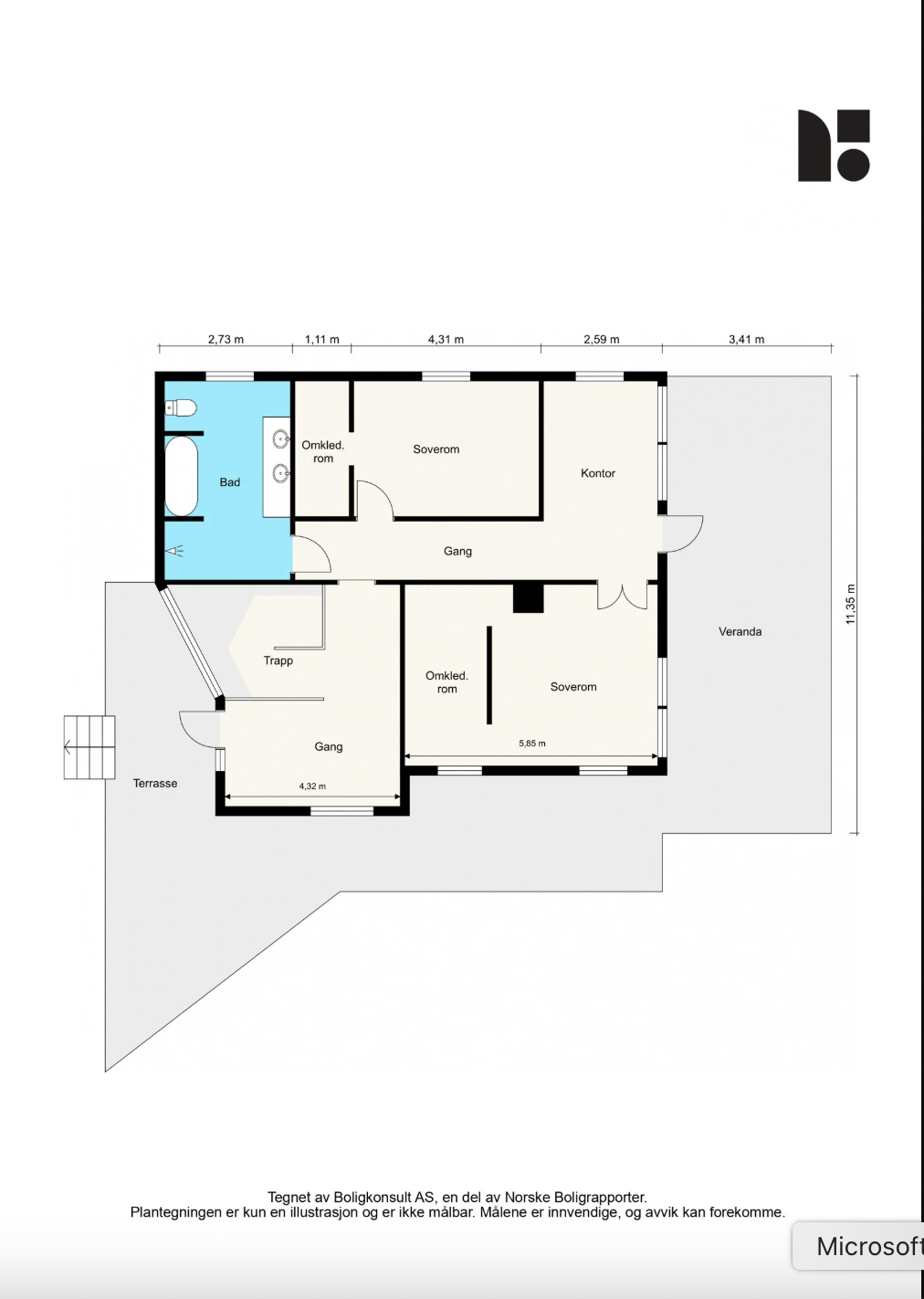 Plantegning første etasje Galleribilde
