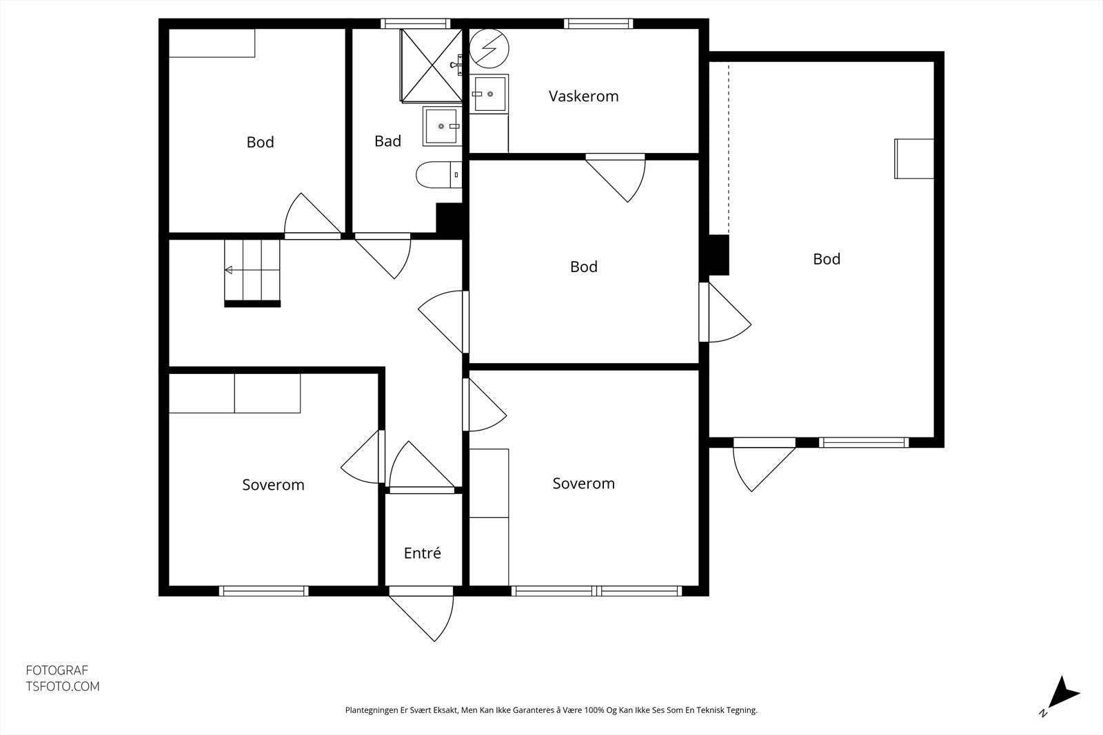 Plantegning - 1 etasje Galleribilde