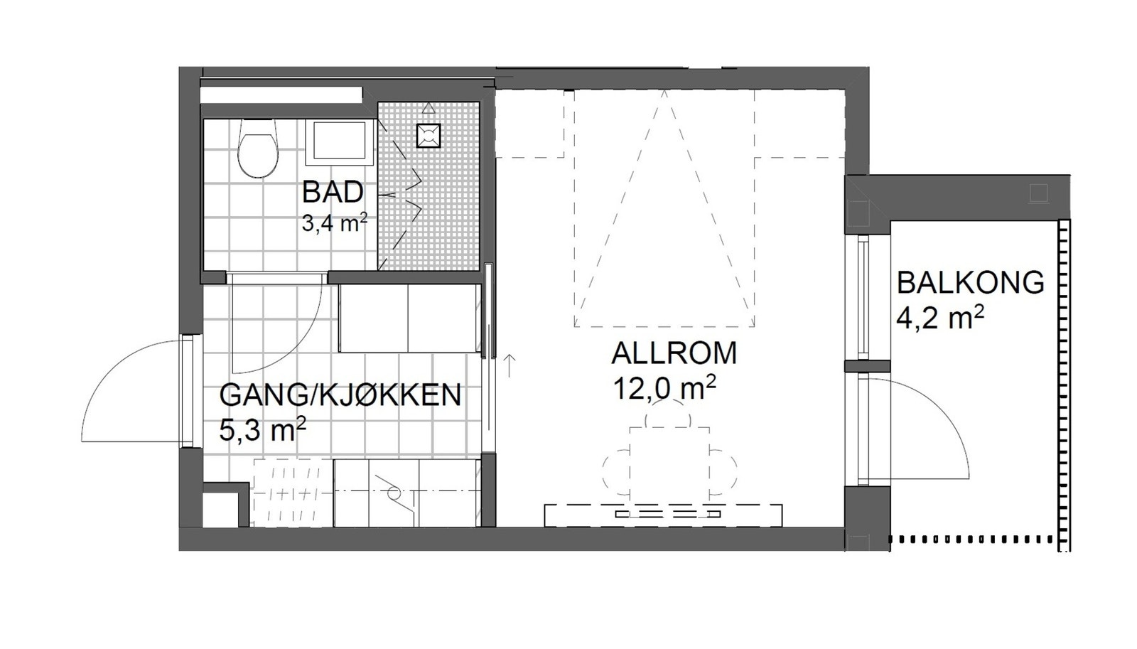 Planskisse Galleribilde