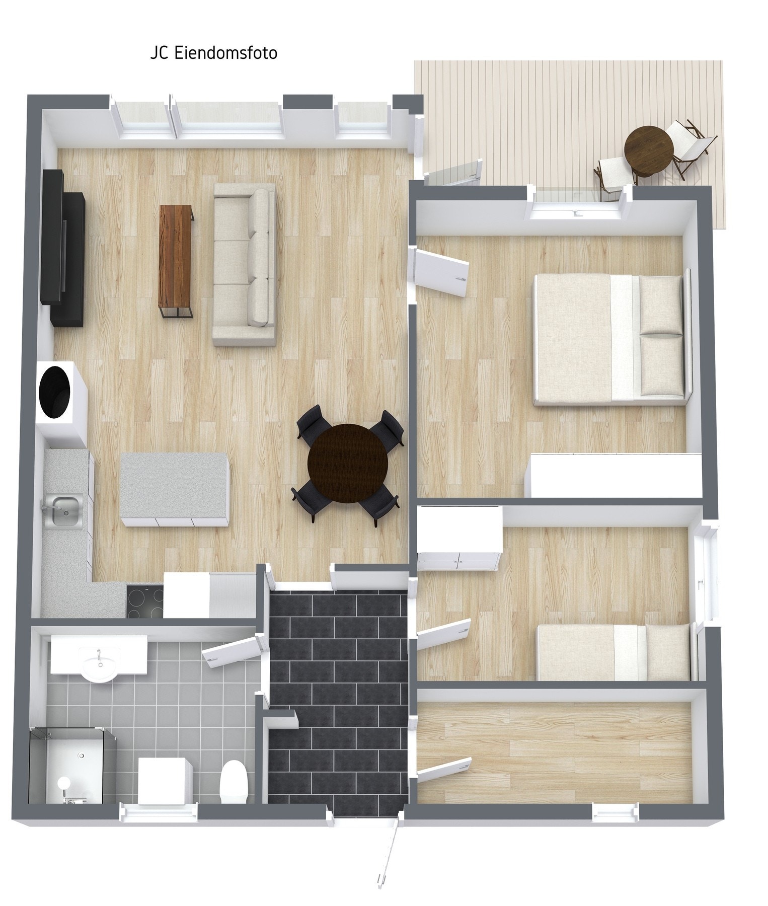 3d plantegning. Galleribilde