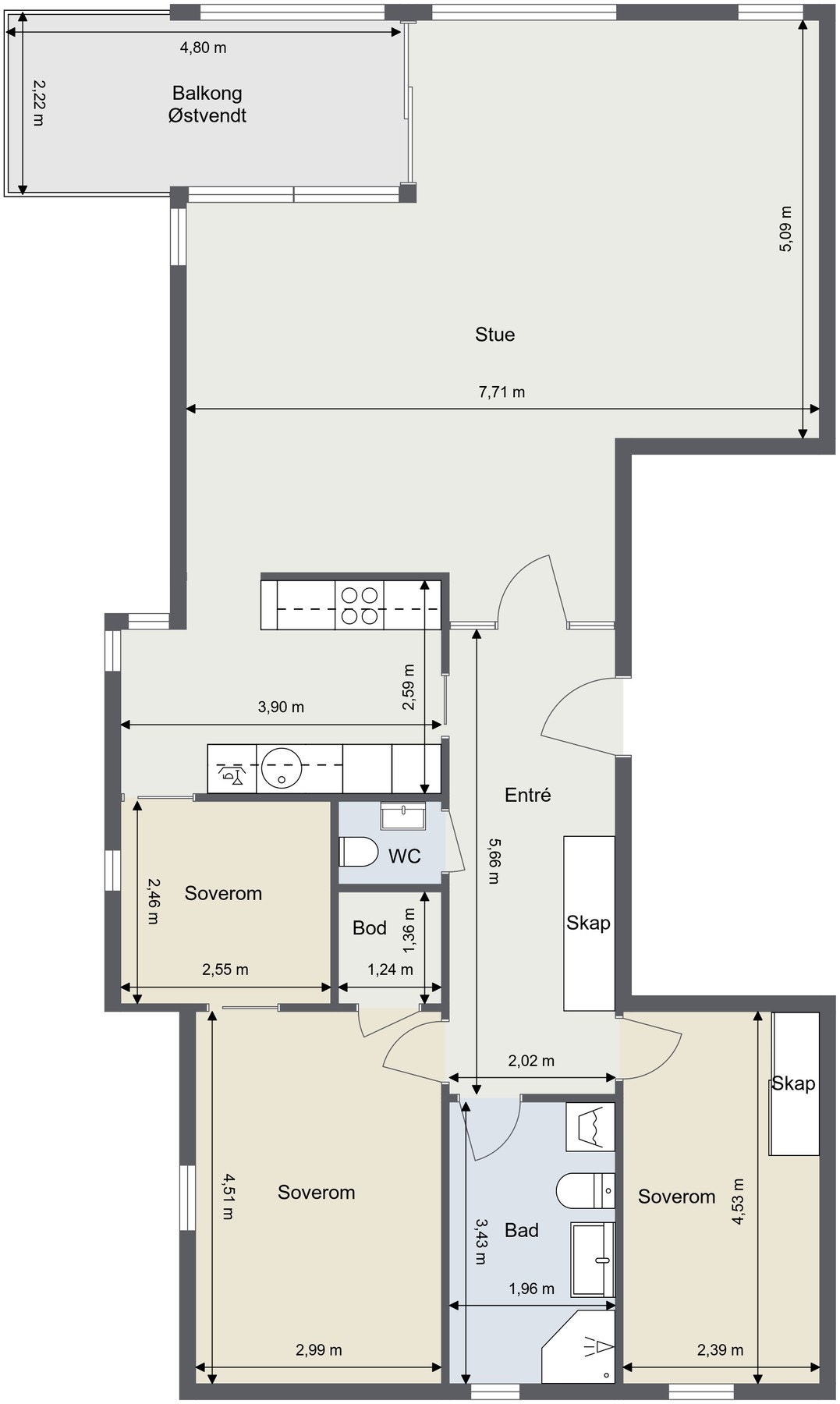 Plantegning. Galleribilde