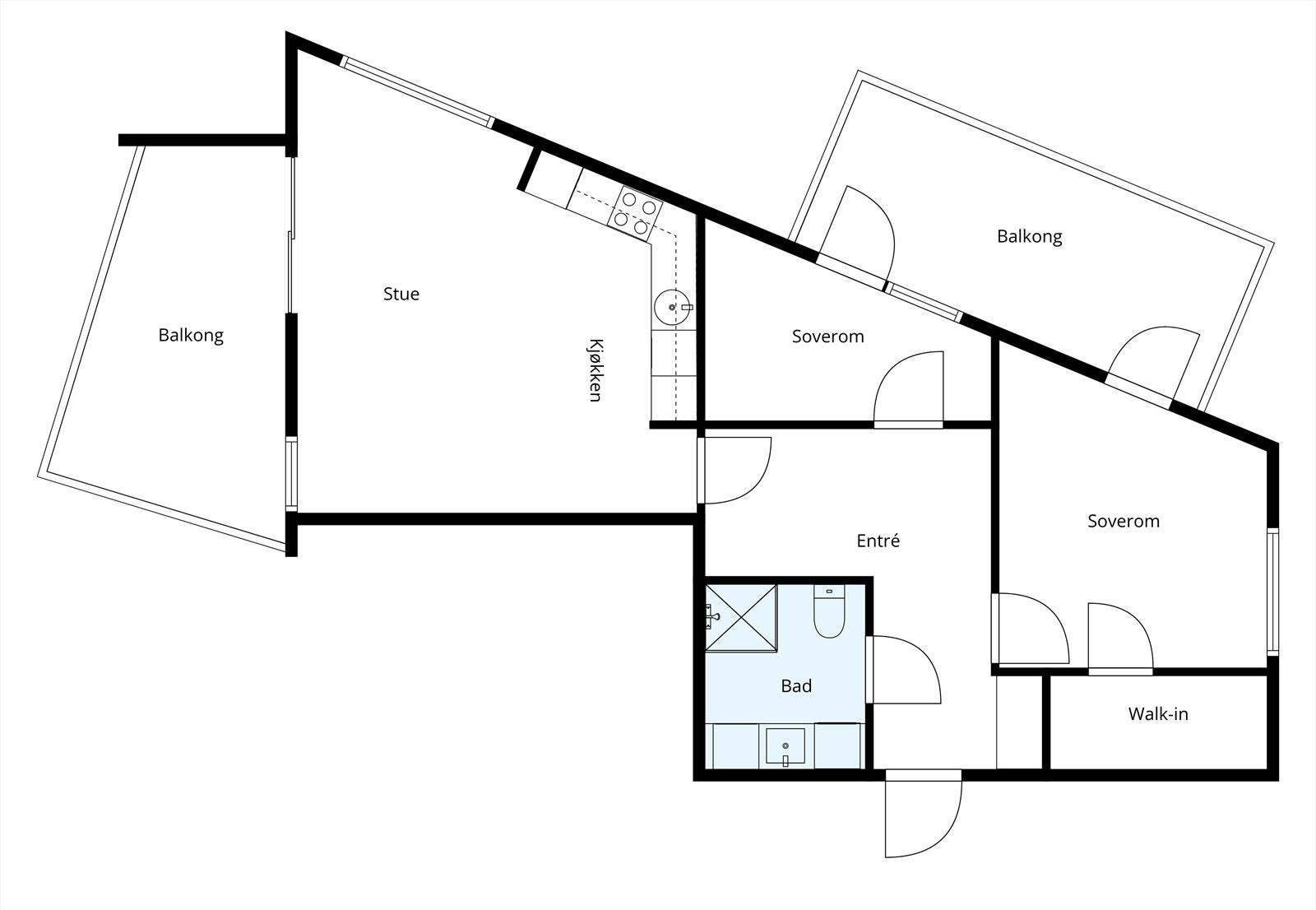 Plantegning 7.etg. Galleribilde
