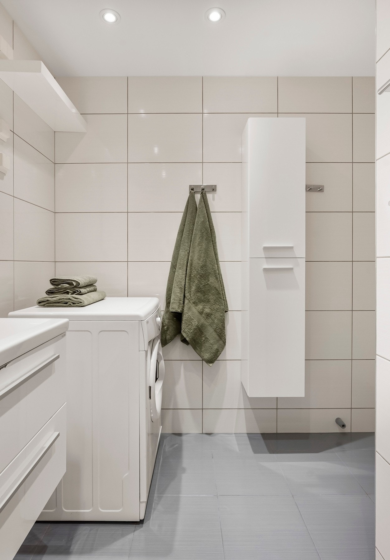 Det er opplegg for vaskemaskin, slik at du har alt du trenger i hverdagen. Galleribilde